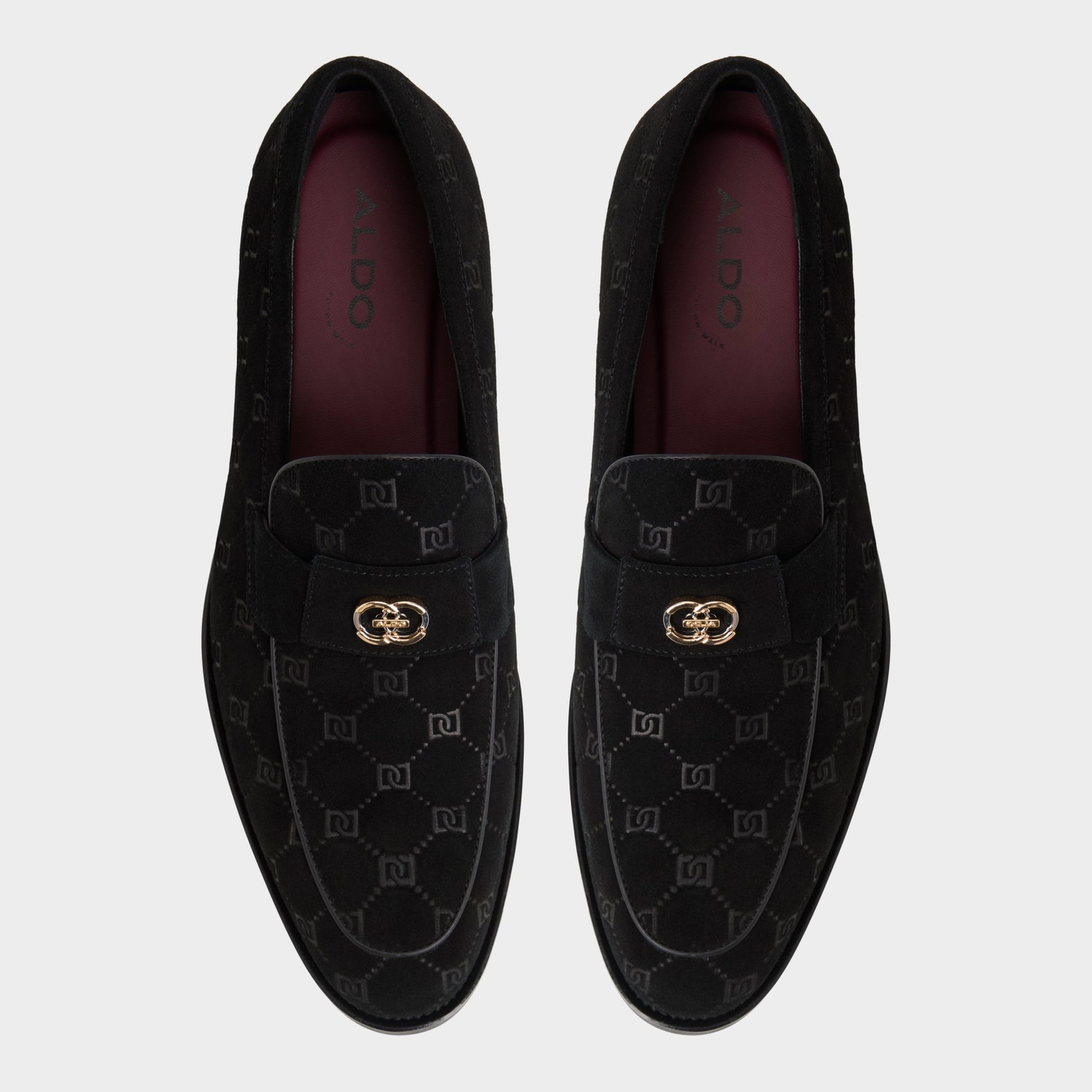 Top-down view of the Open black Beck Loafer