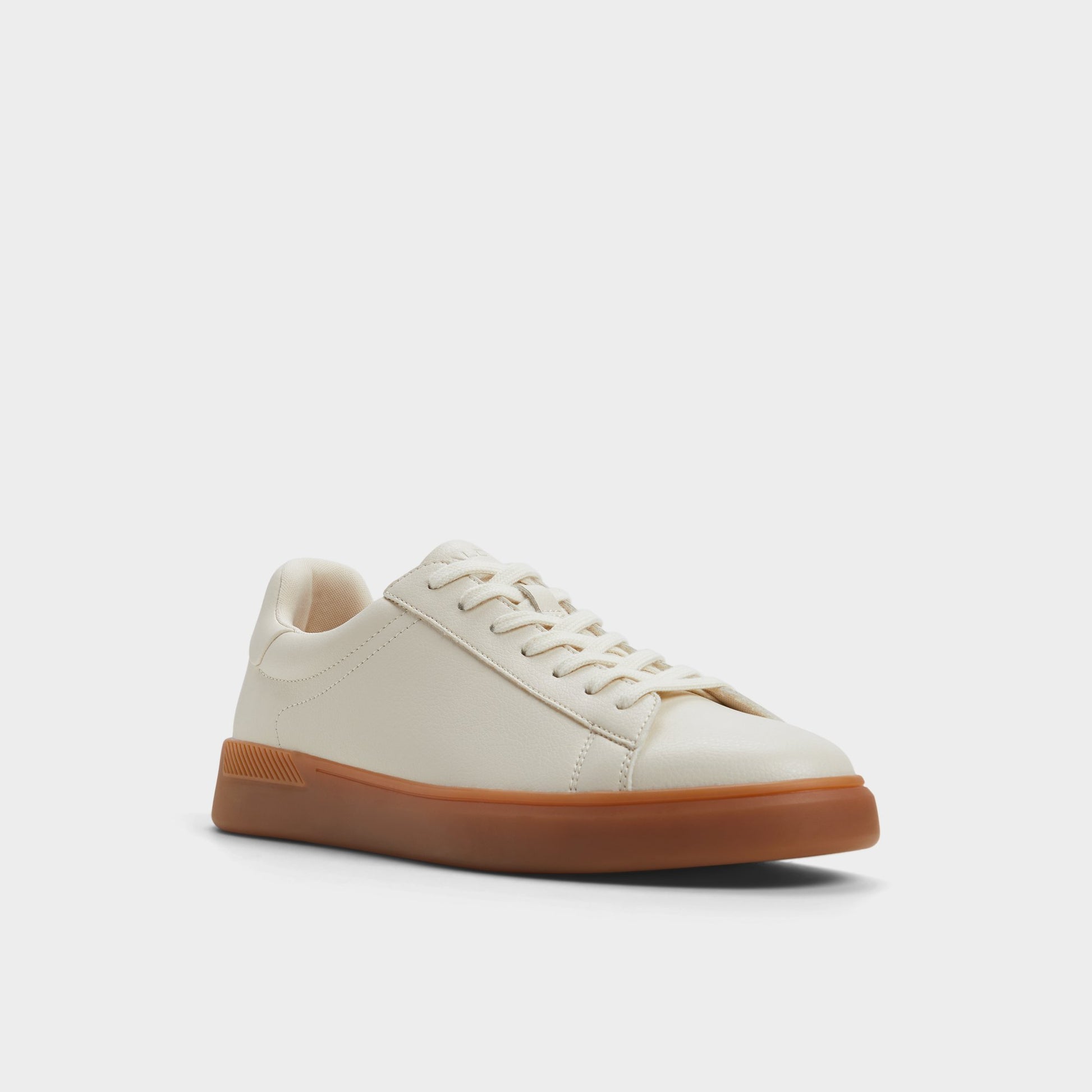Three-quarter angle of Open Natural Coolspec Low top sneaker's front side