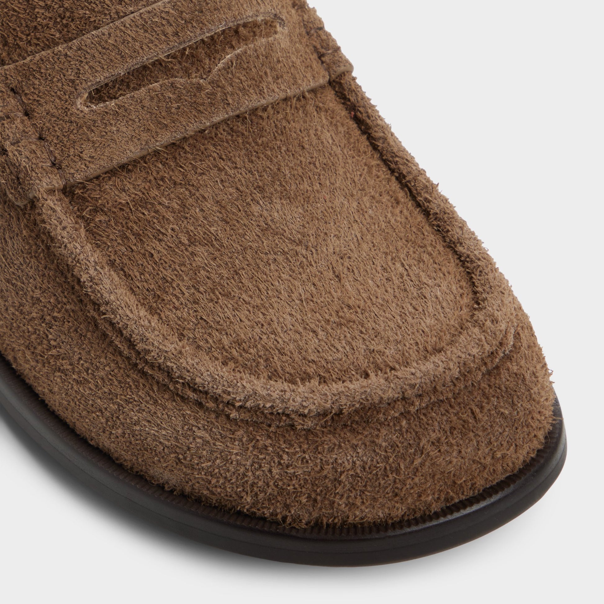 Close-up of the Open Brown Alexio Loafer