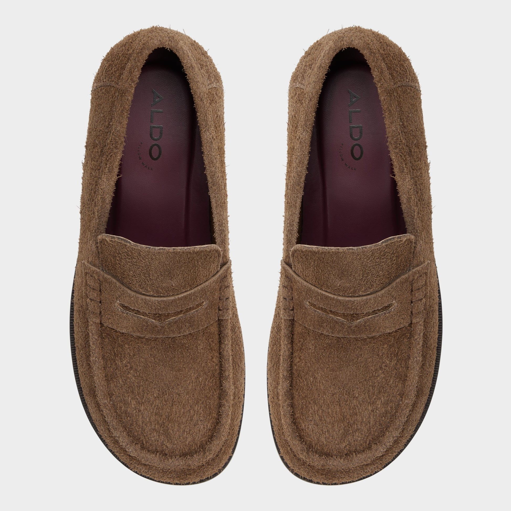 Top-down view of the Open Brown Alexio Loafer