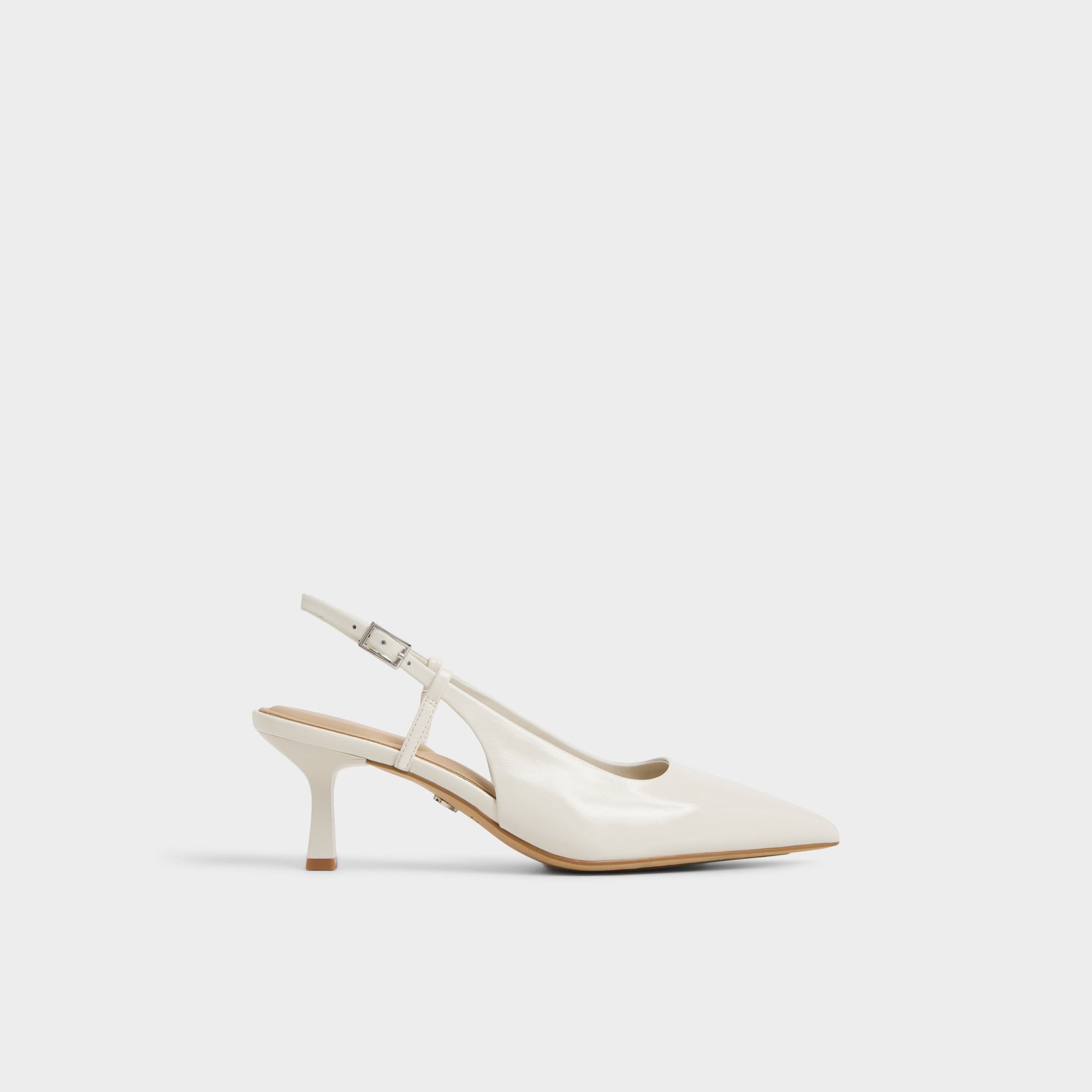 Main View of White/Bone Adan Slingback heel for Womens