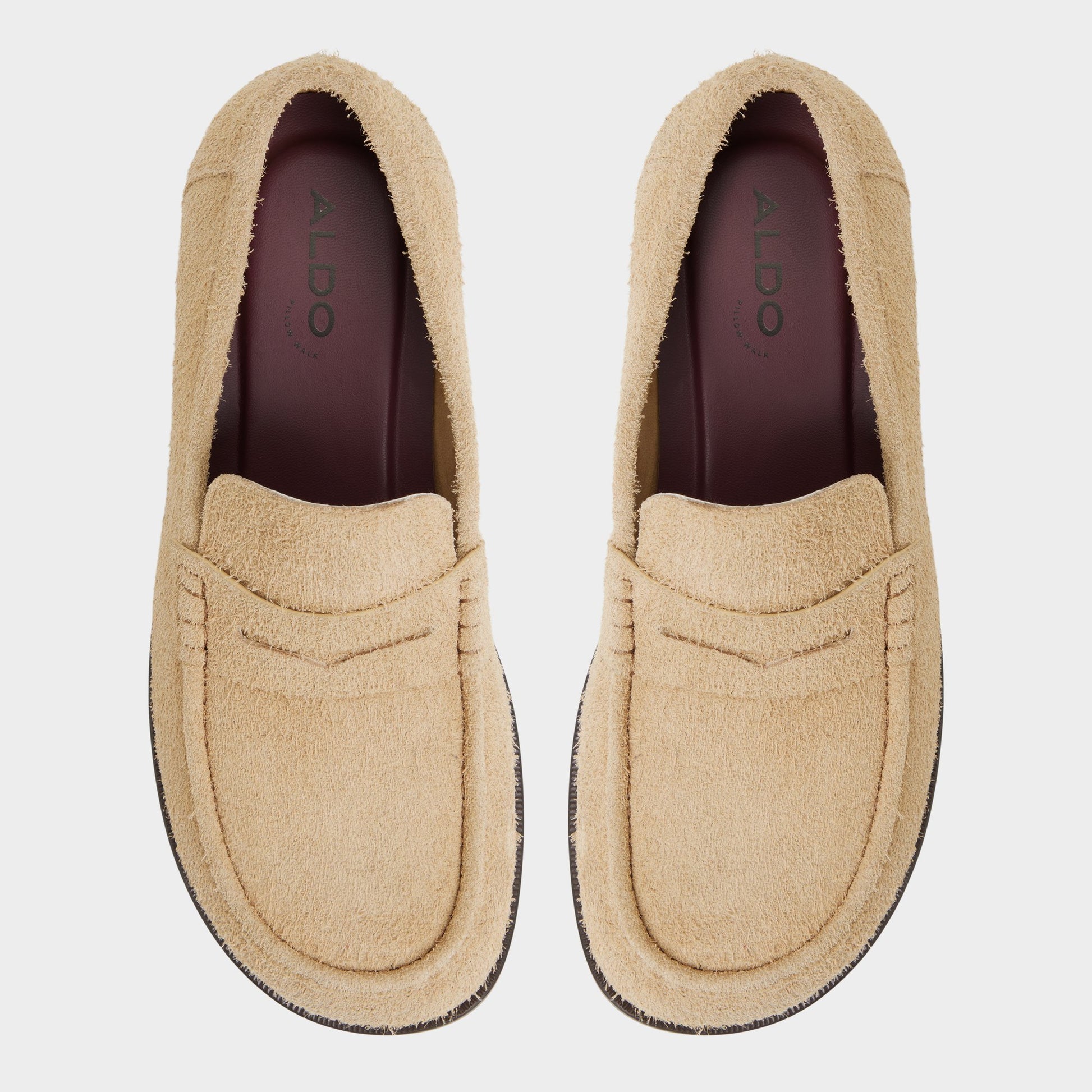 Top-down view of the Sand Alexio Loafer