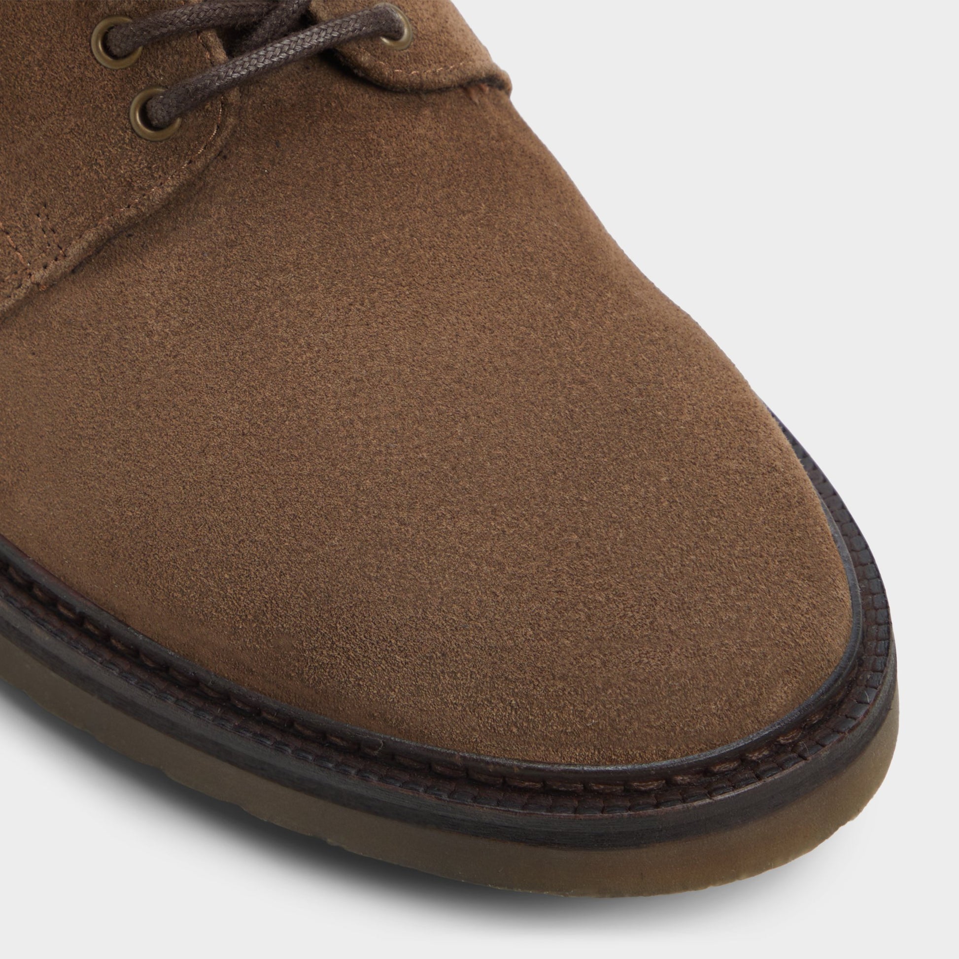 Close-up of the Open Brown Piero Oxford shoe