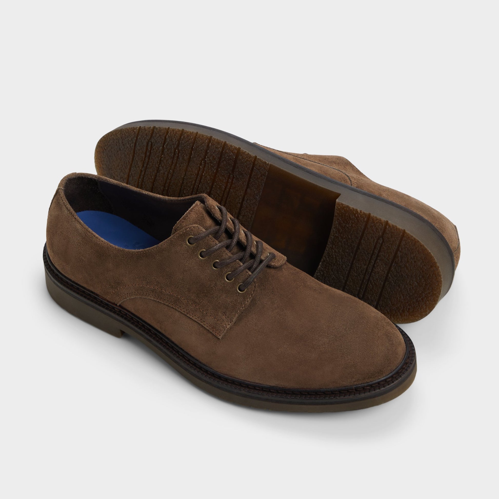 Highlighted view of a pair of Open Brown Piero Oxford shoes