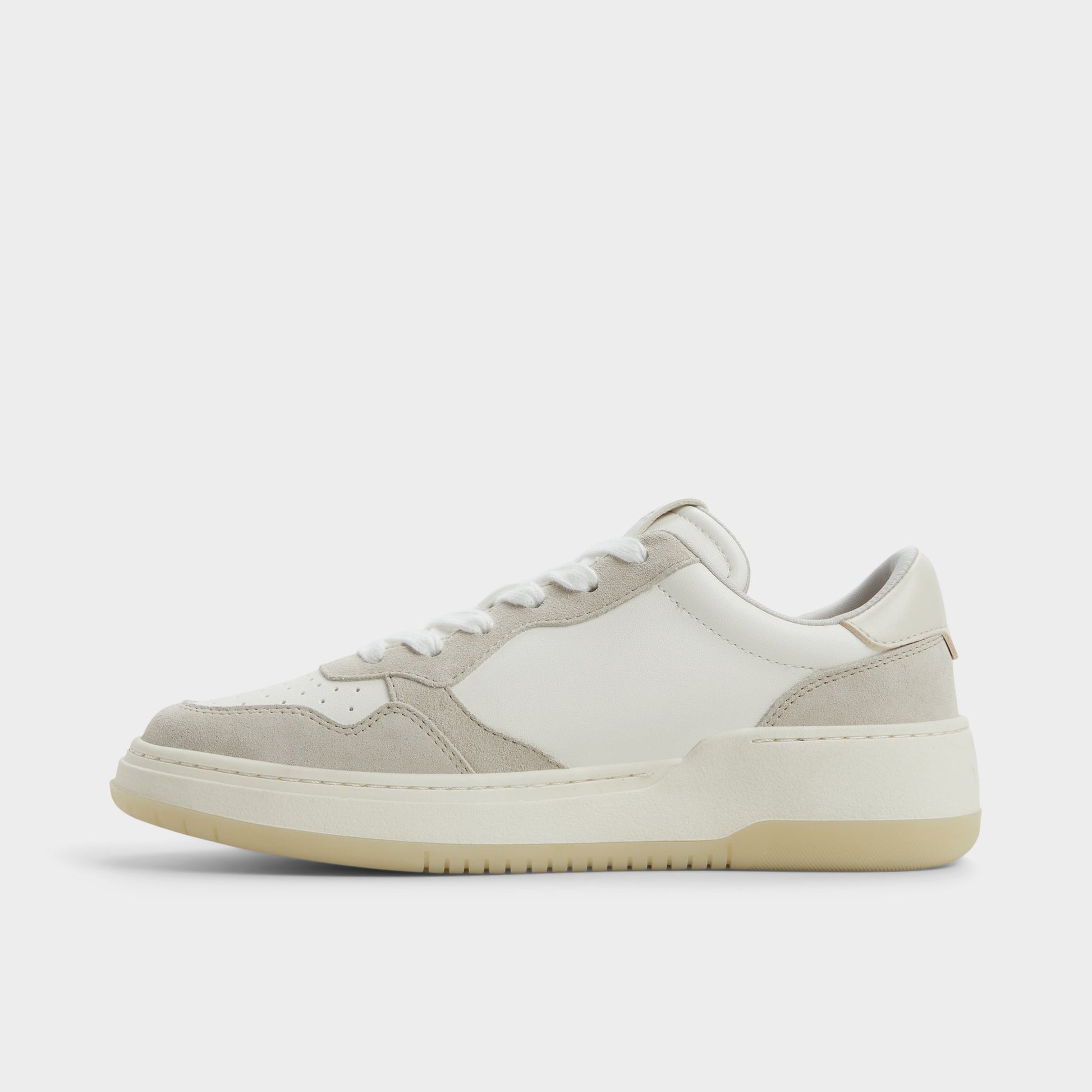 Vue latérale de Blanc/Gris Anndale Sneaker bas