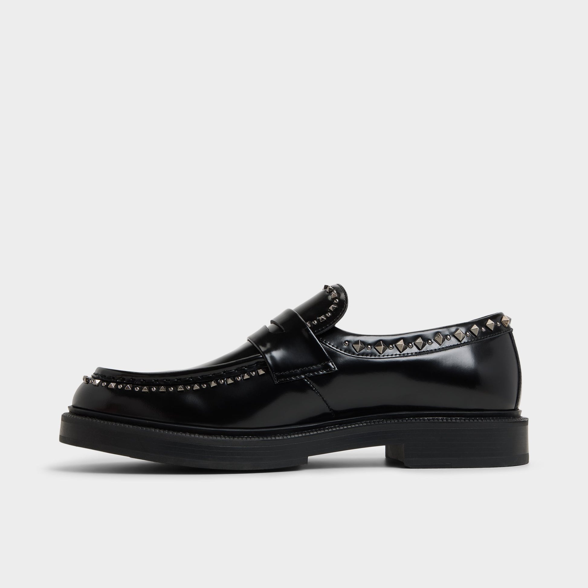 Side view of Black Zollo Loafer