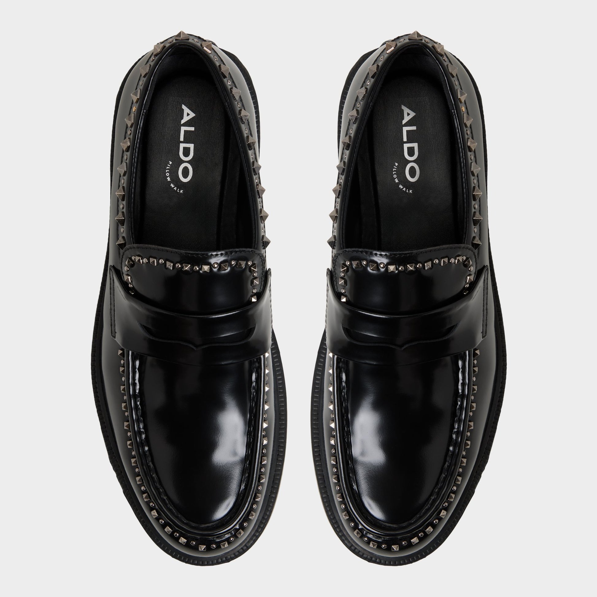 Top-down view of the Black Zollo Loafer