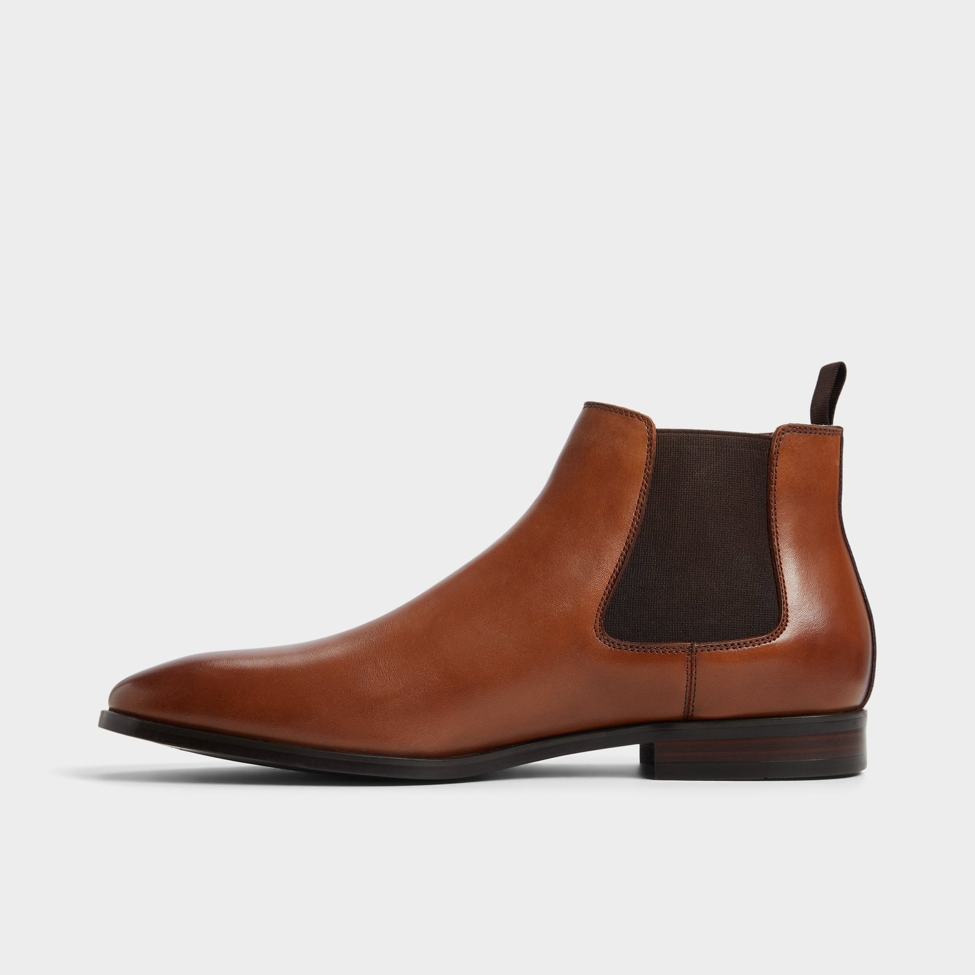 Side view of Cognac Sosa Chelsea boot