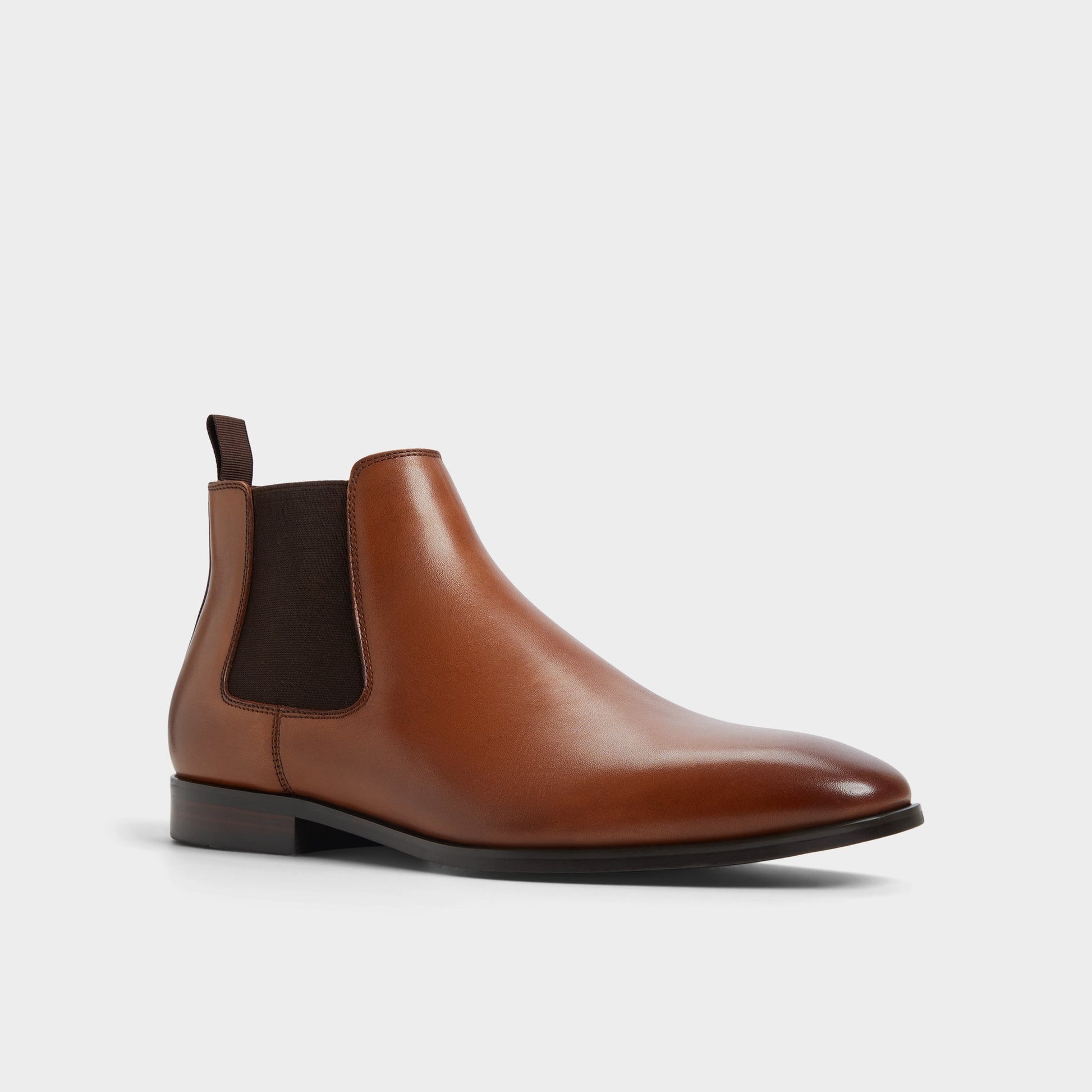 Three-quarter angle of Cognac Sosa Chelsea boot's front side