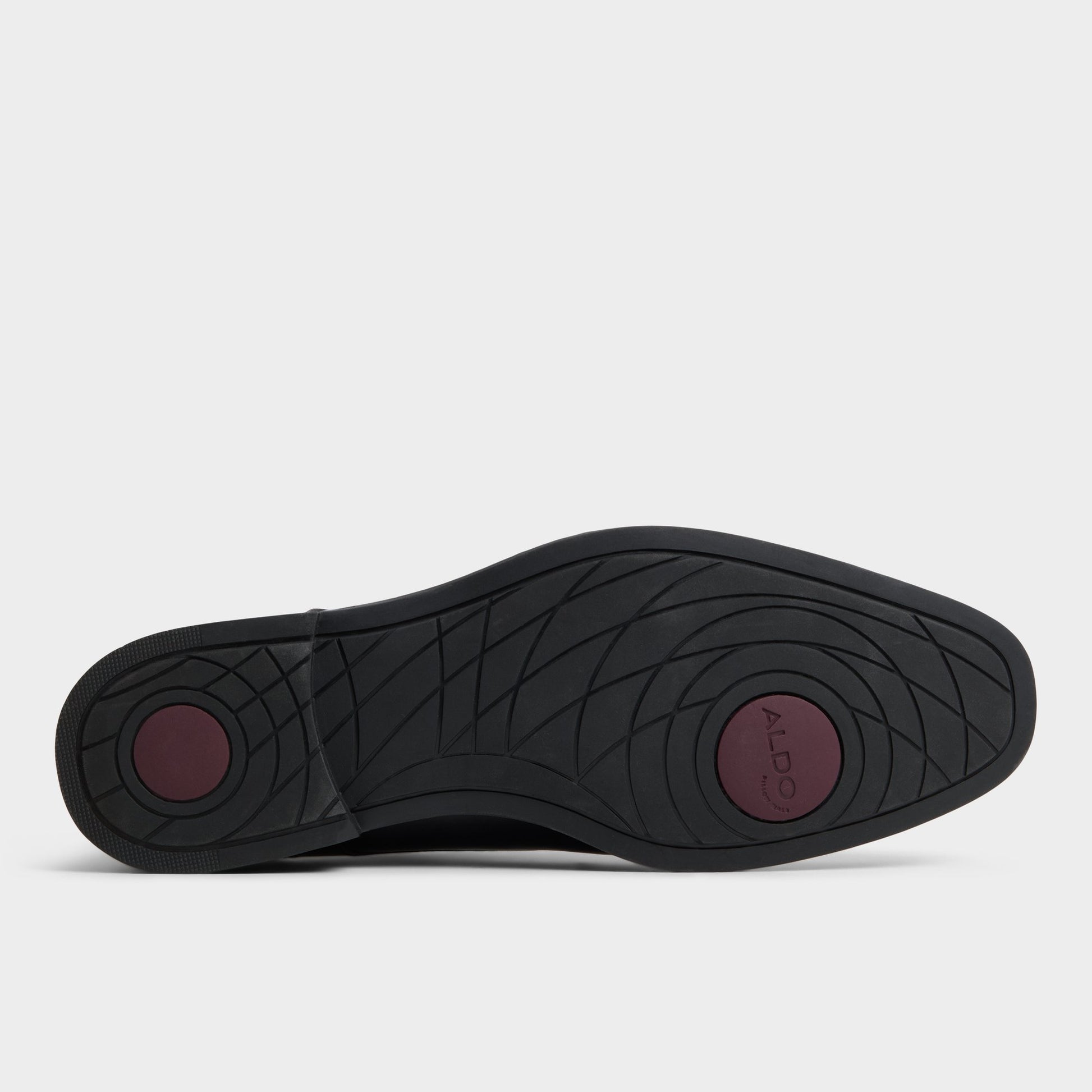 View of Black Teodoro Derby shoe's sole