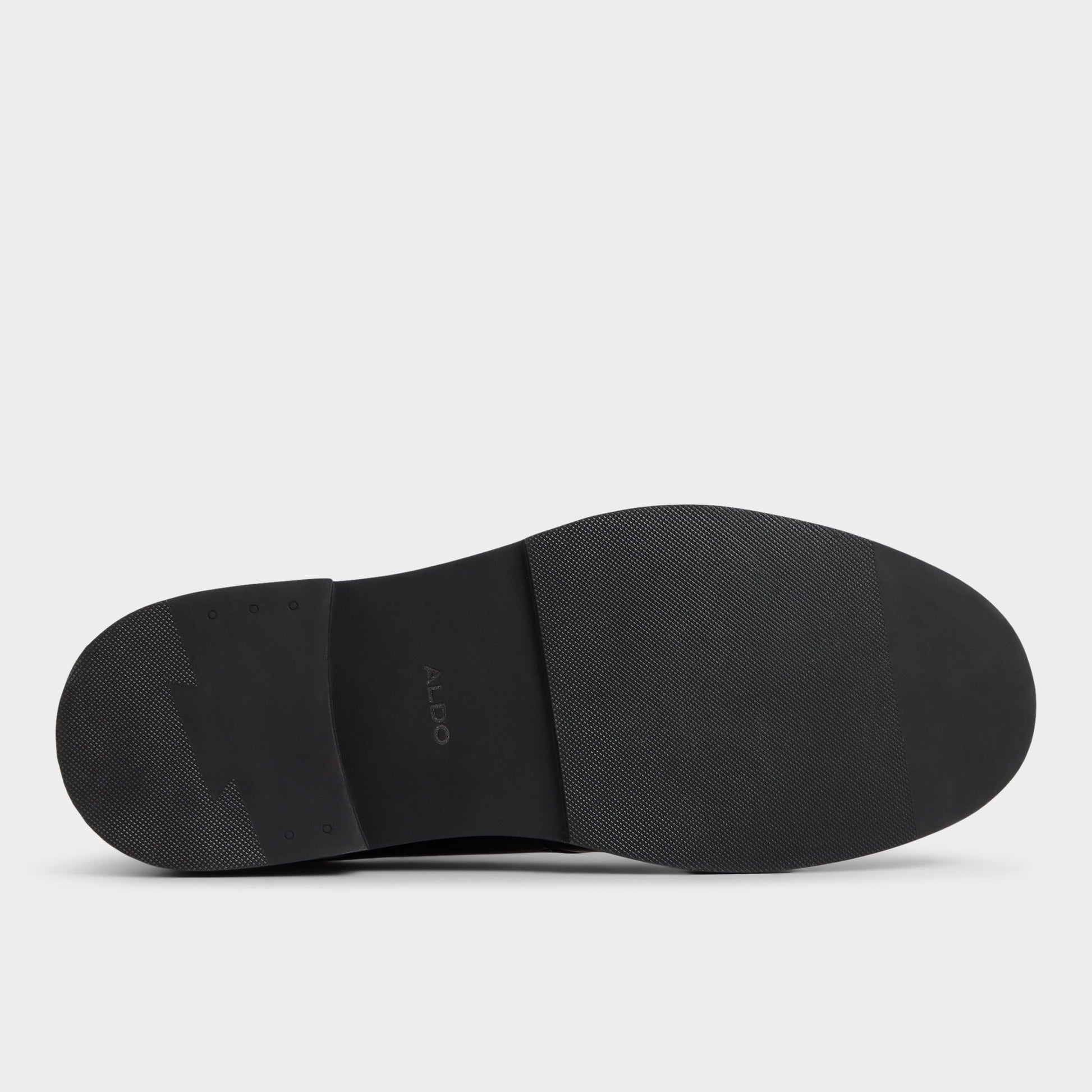 View of Black/White Rocco Oxford shoe's sole