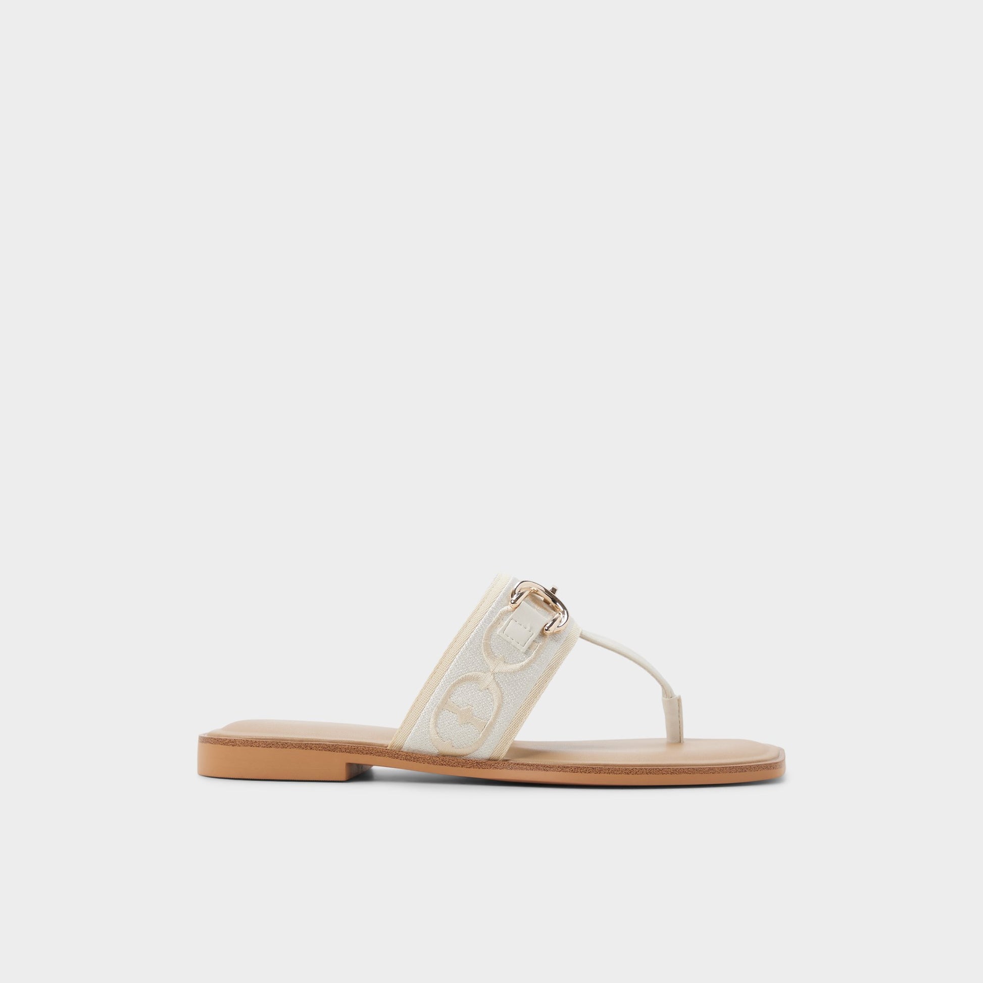 Main View of White/Bone Coralynna T-strap sandal for Womens