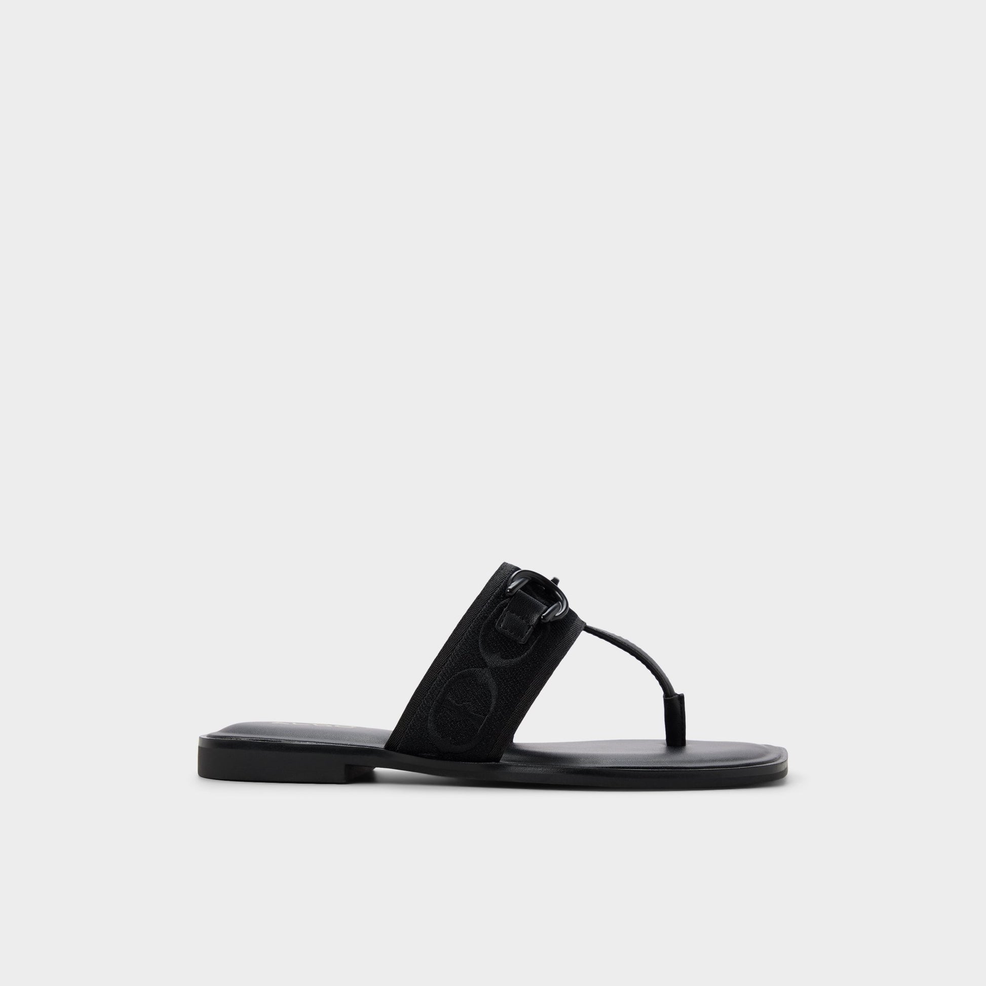 Main View of Black Coralynna T-strap sandal for Womens