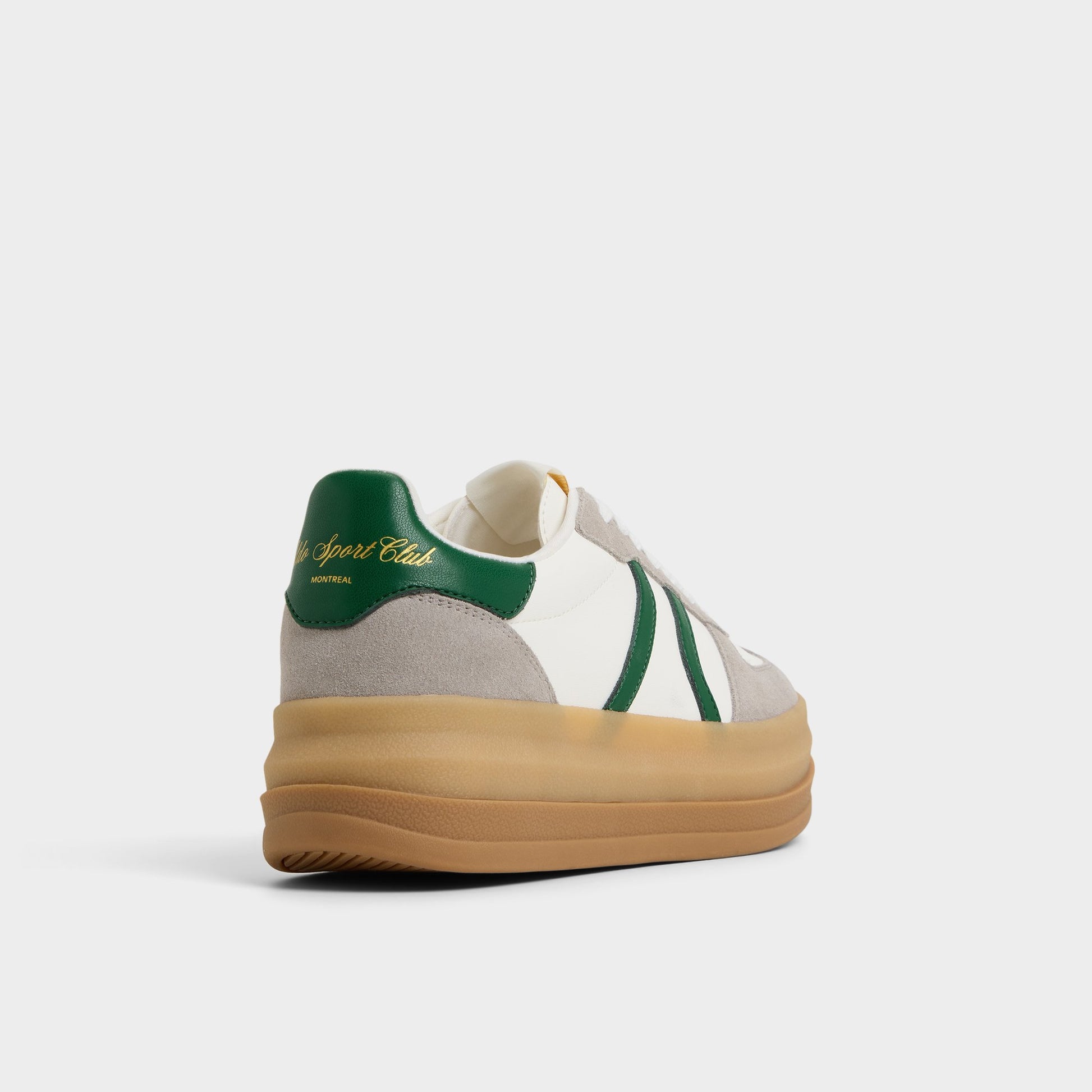 Angle de trois quarts de l'arrière de Combo Blanc Elabrintar Sneaker bas