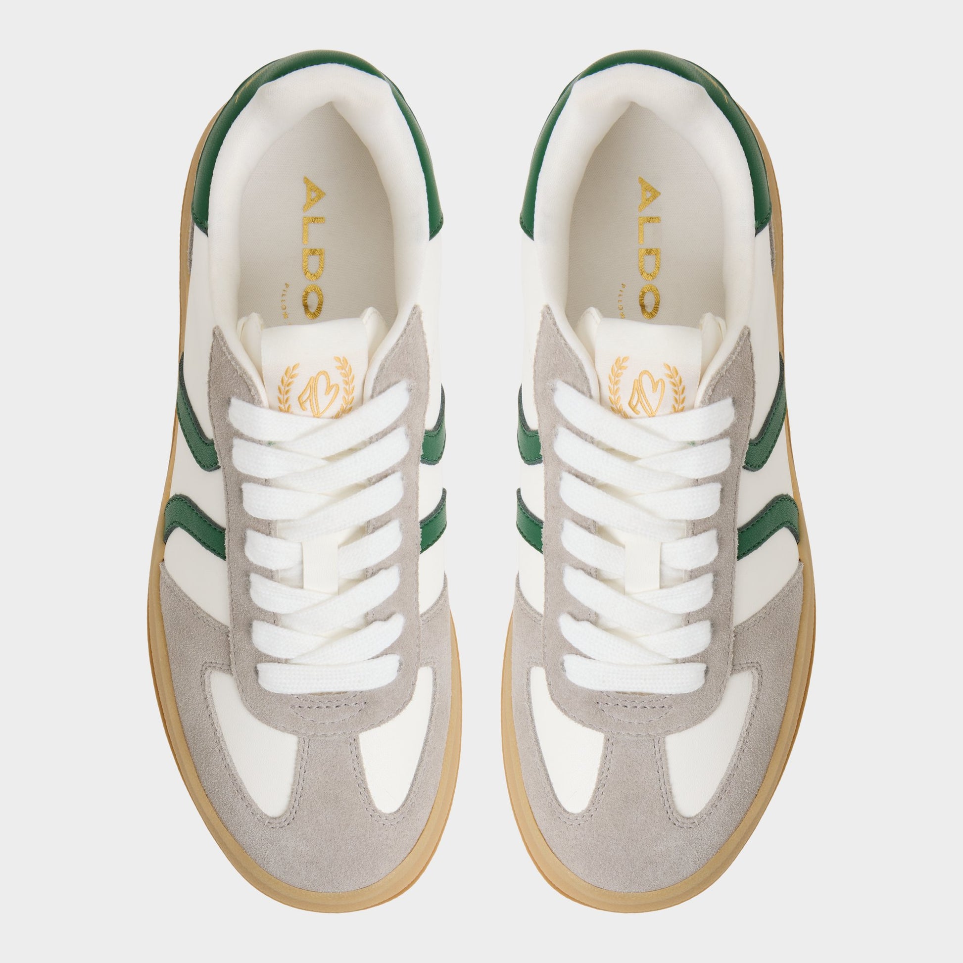 Vue de dessus de la Combo Blanc Elabrintar Sneaker bas