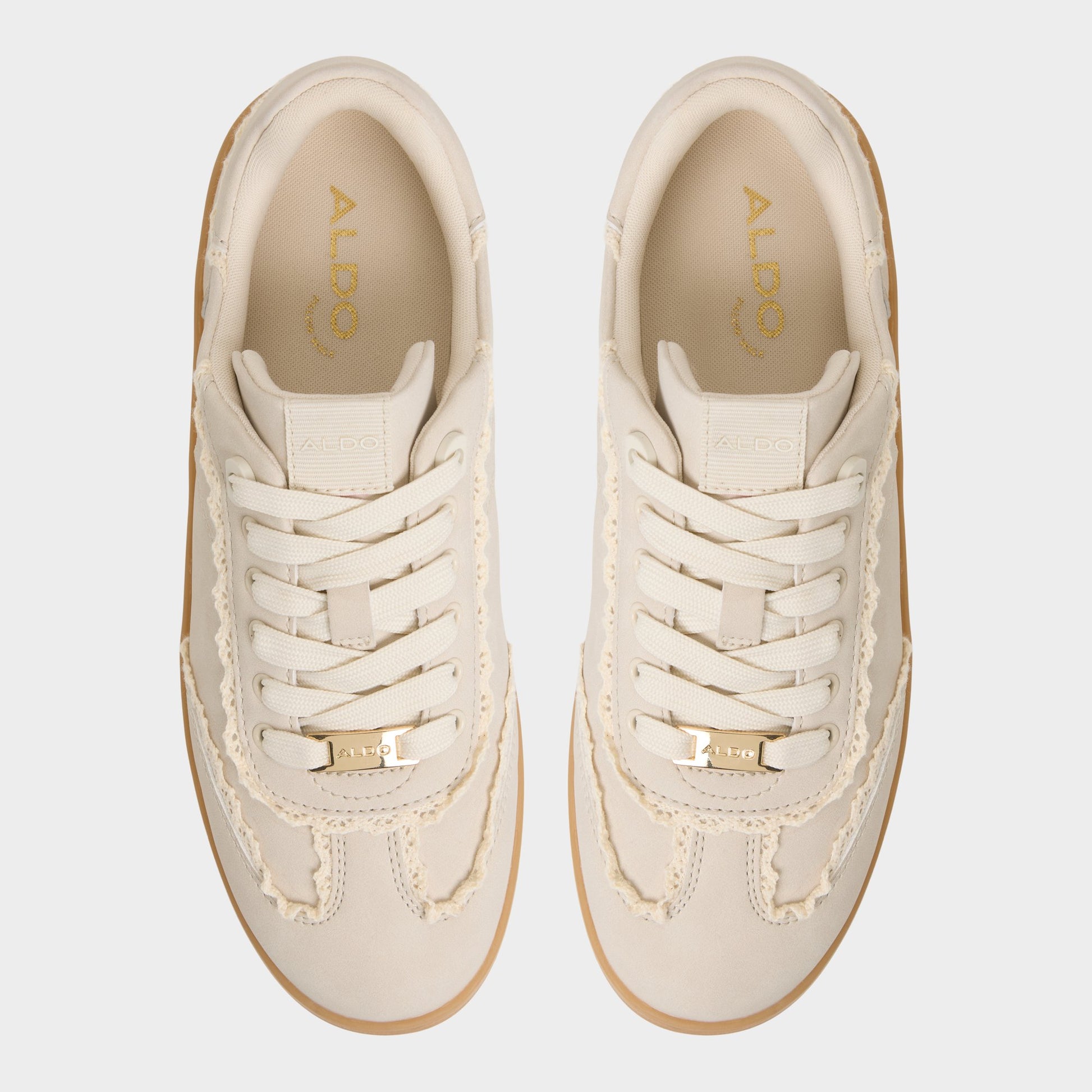 Top-down view of the Taupe Erilg Sneaker