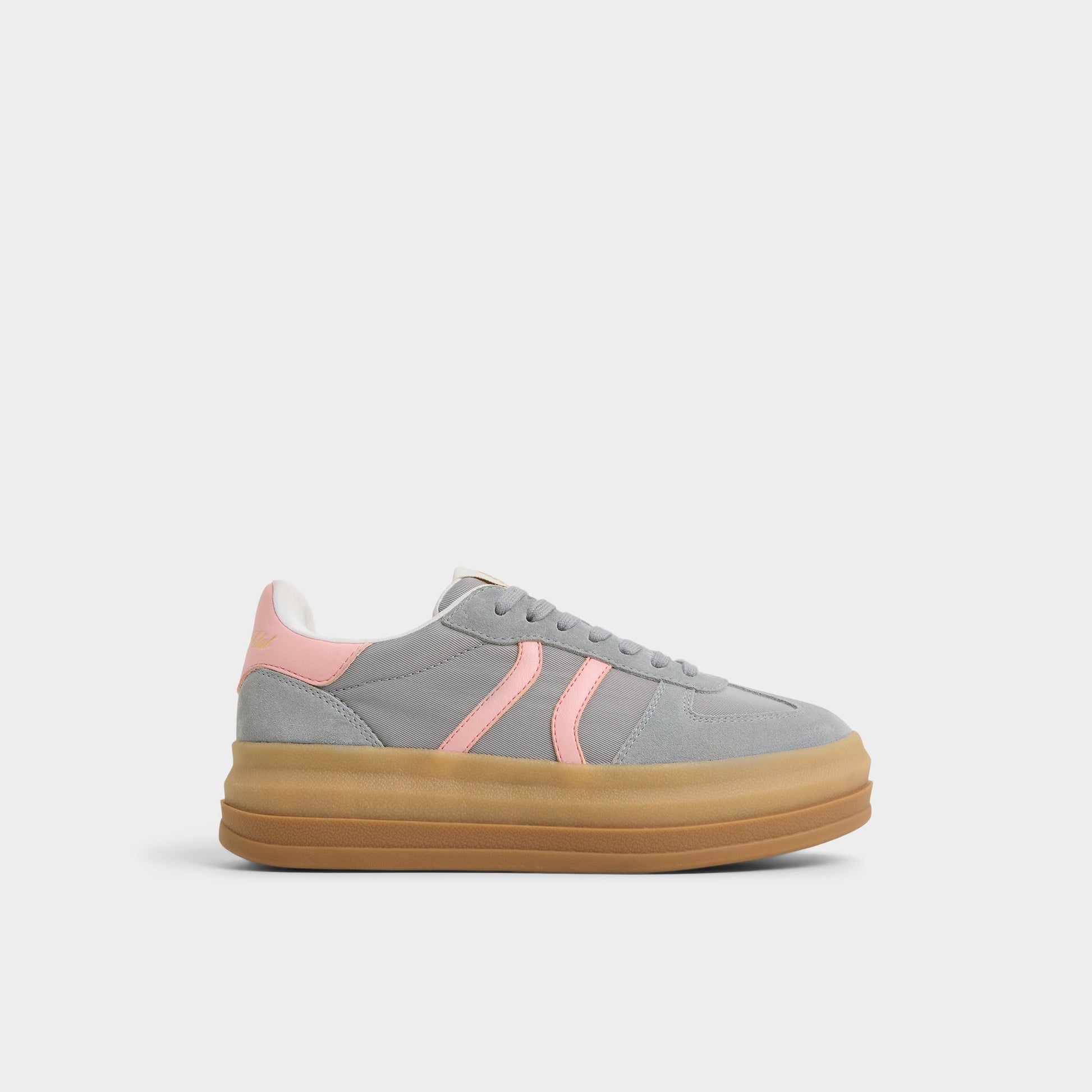 Main View of Open Grey Elabrintar Low top sneaker for Womens