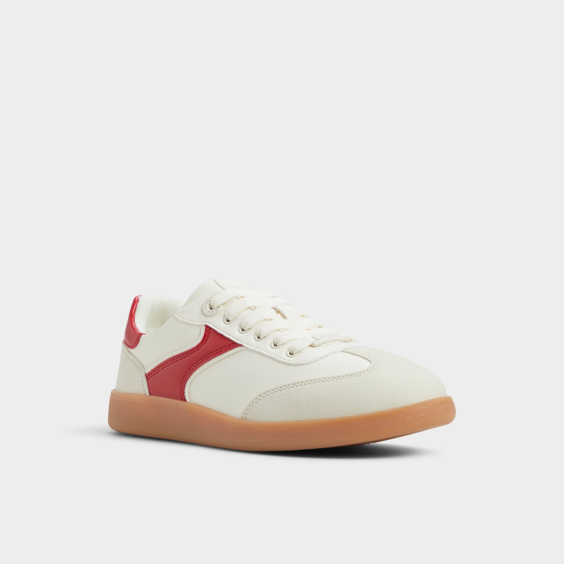 Angle de trois quarts de la face avant de Combo Blanc Erilg Sneaker bas