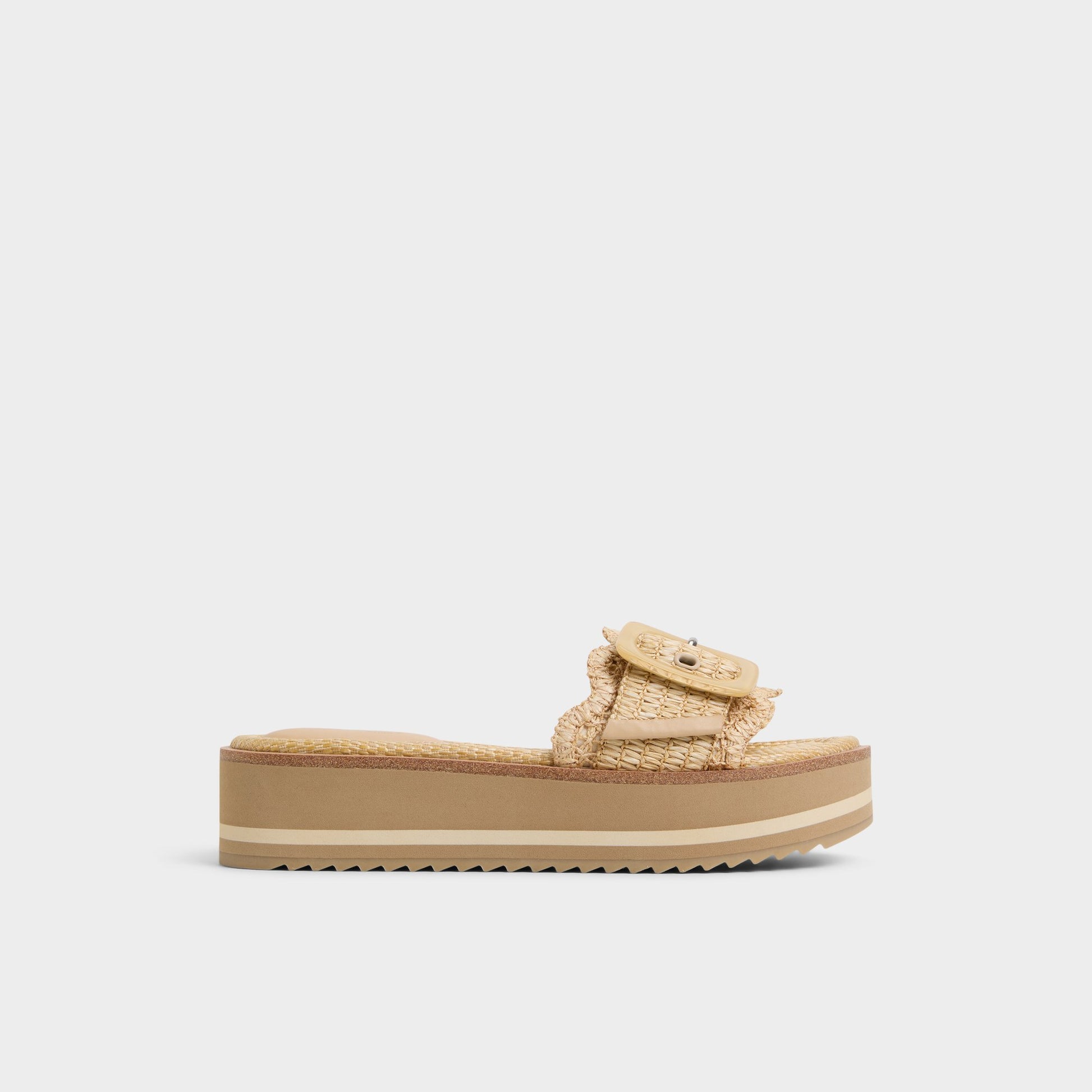 Main View of Light Beige Wavynelly Slide sandal for Womens