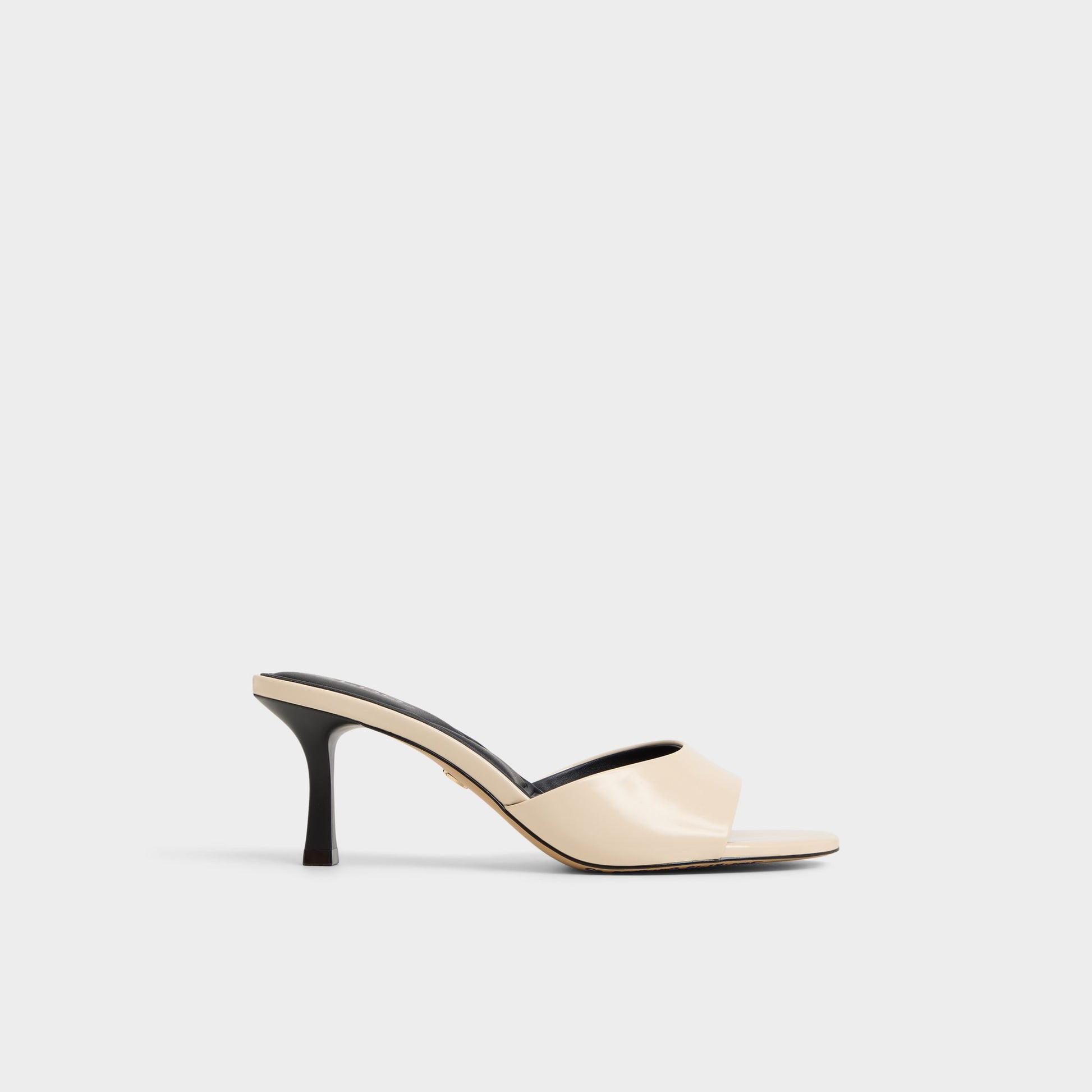 Main View of Light Beige Annaberaen Heeled mule for Womens