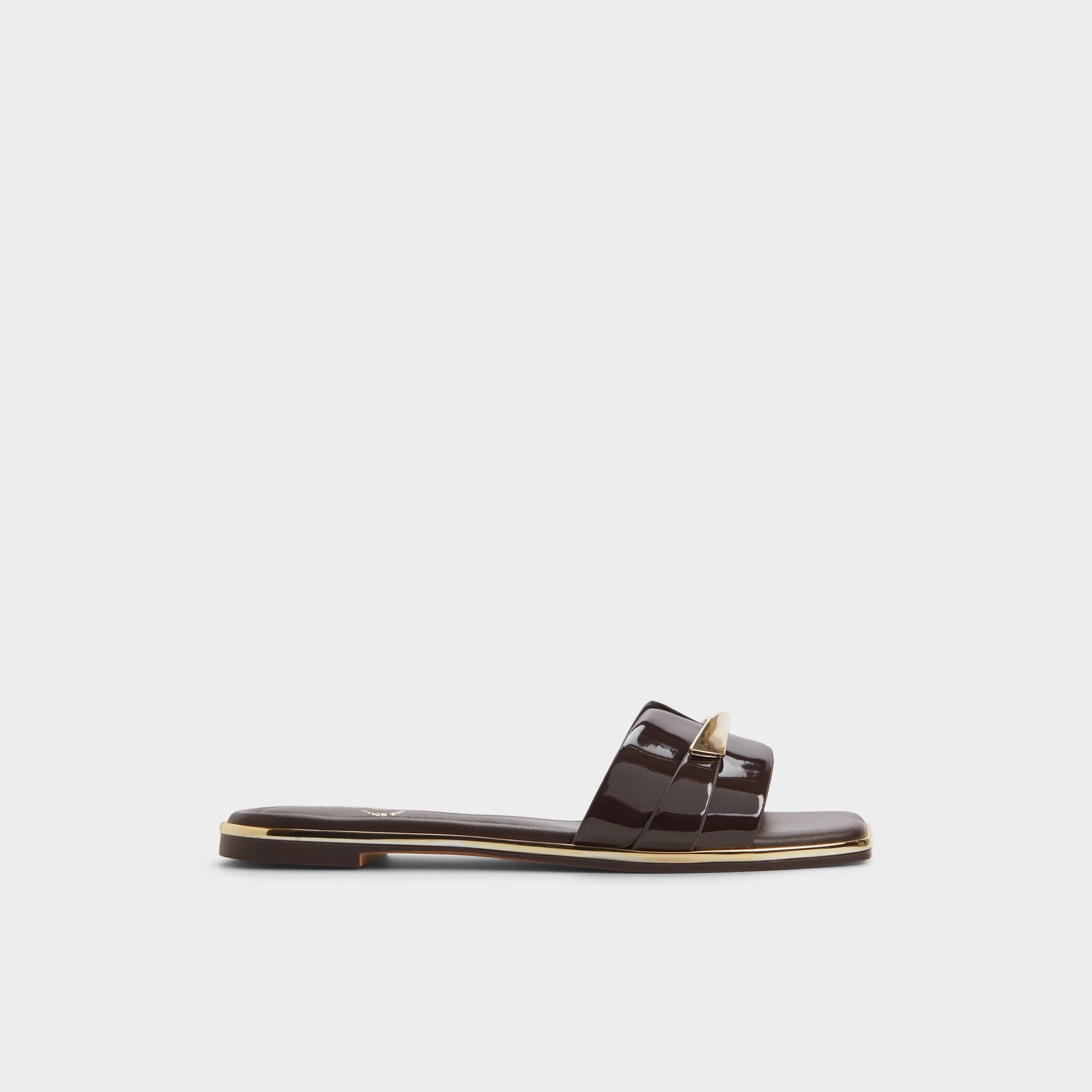 Main View of Medium Brown Darlina Slide sandal for Womens