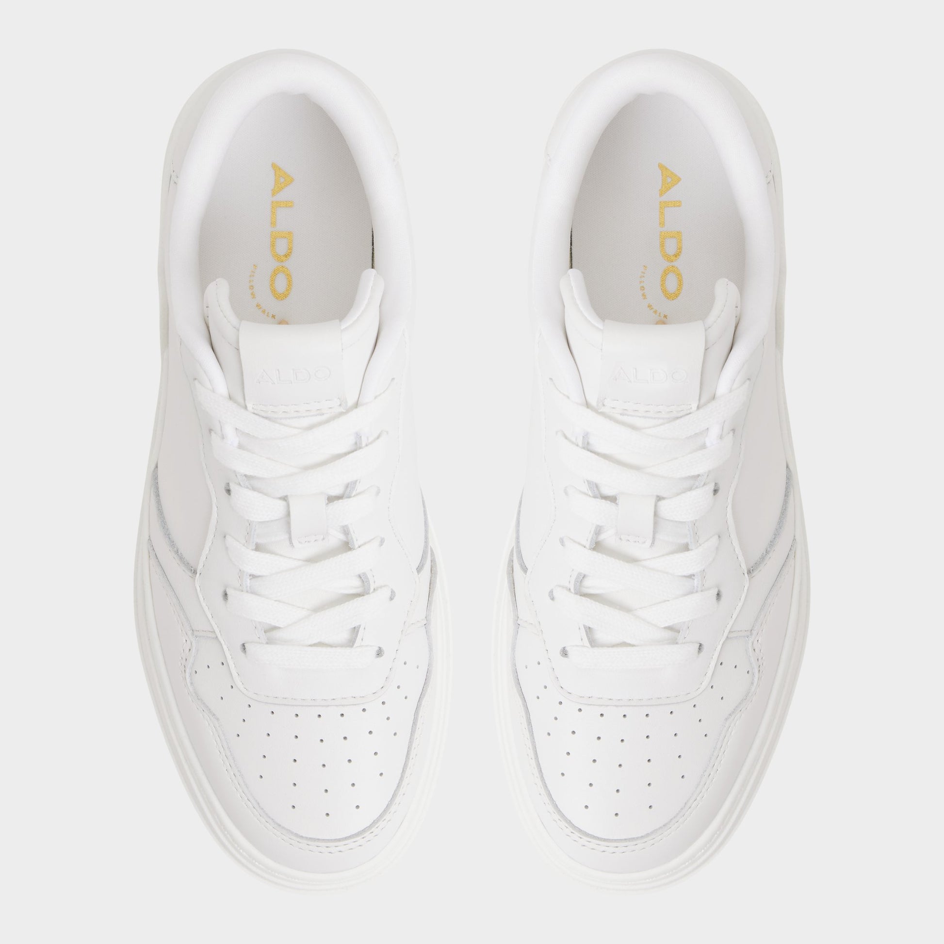 Vue de dessus de la Blanc Anndale Sneaker bas