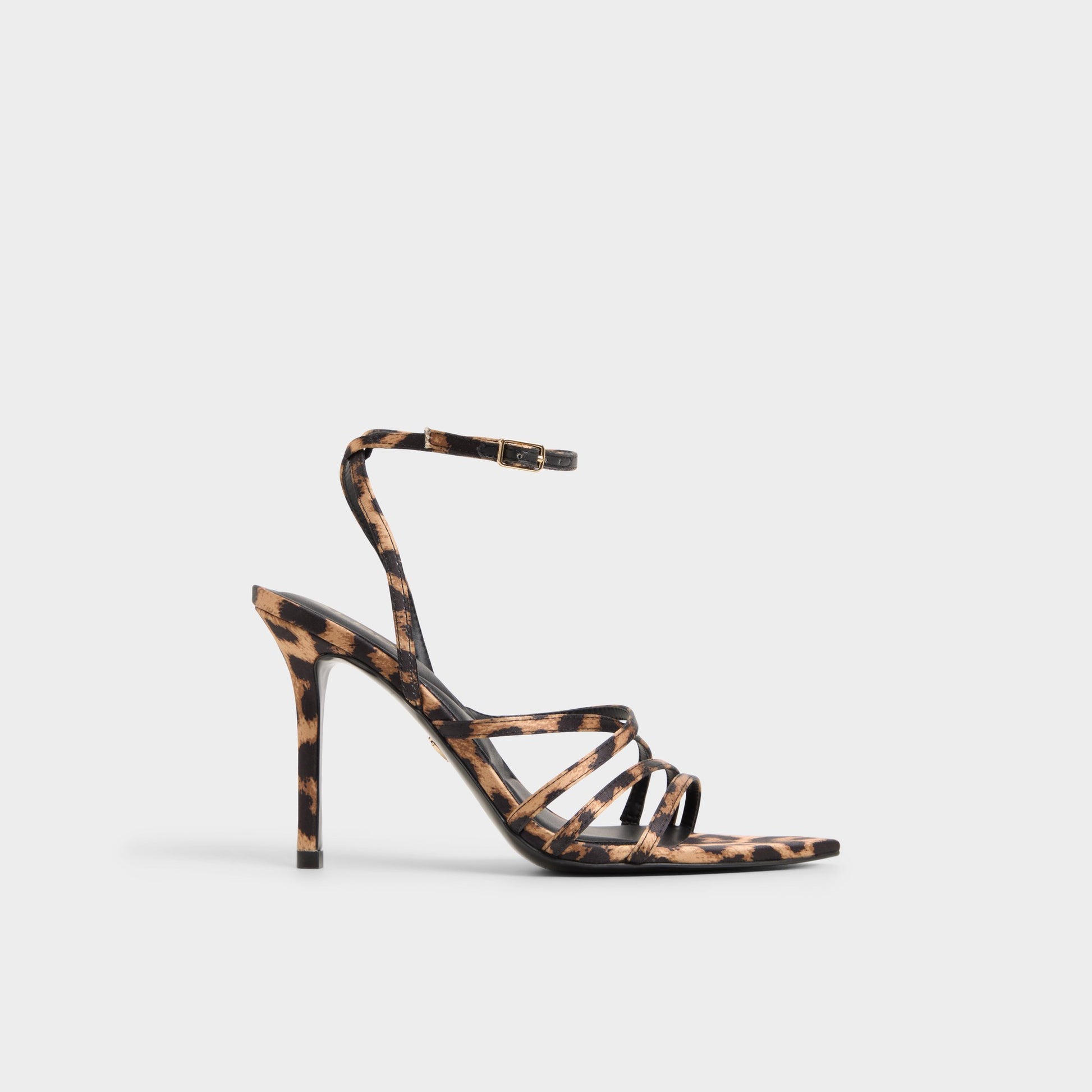 Main View of Brown Multi Solania Strappy heeled sandal for Womens