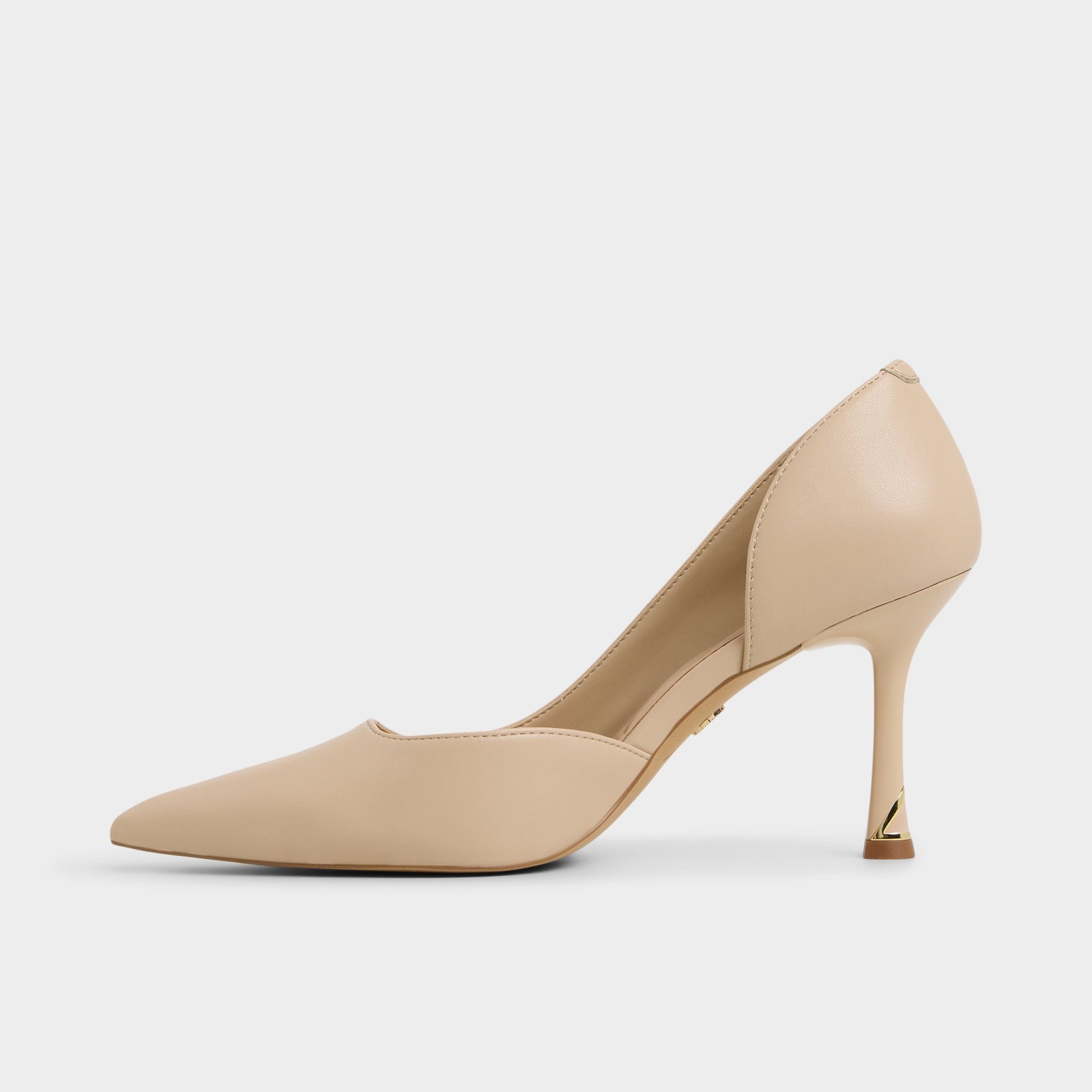 Side view of Medium Beige Livianna Pump