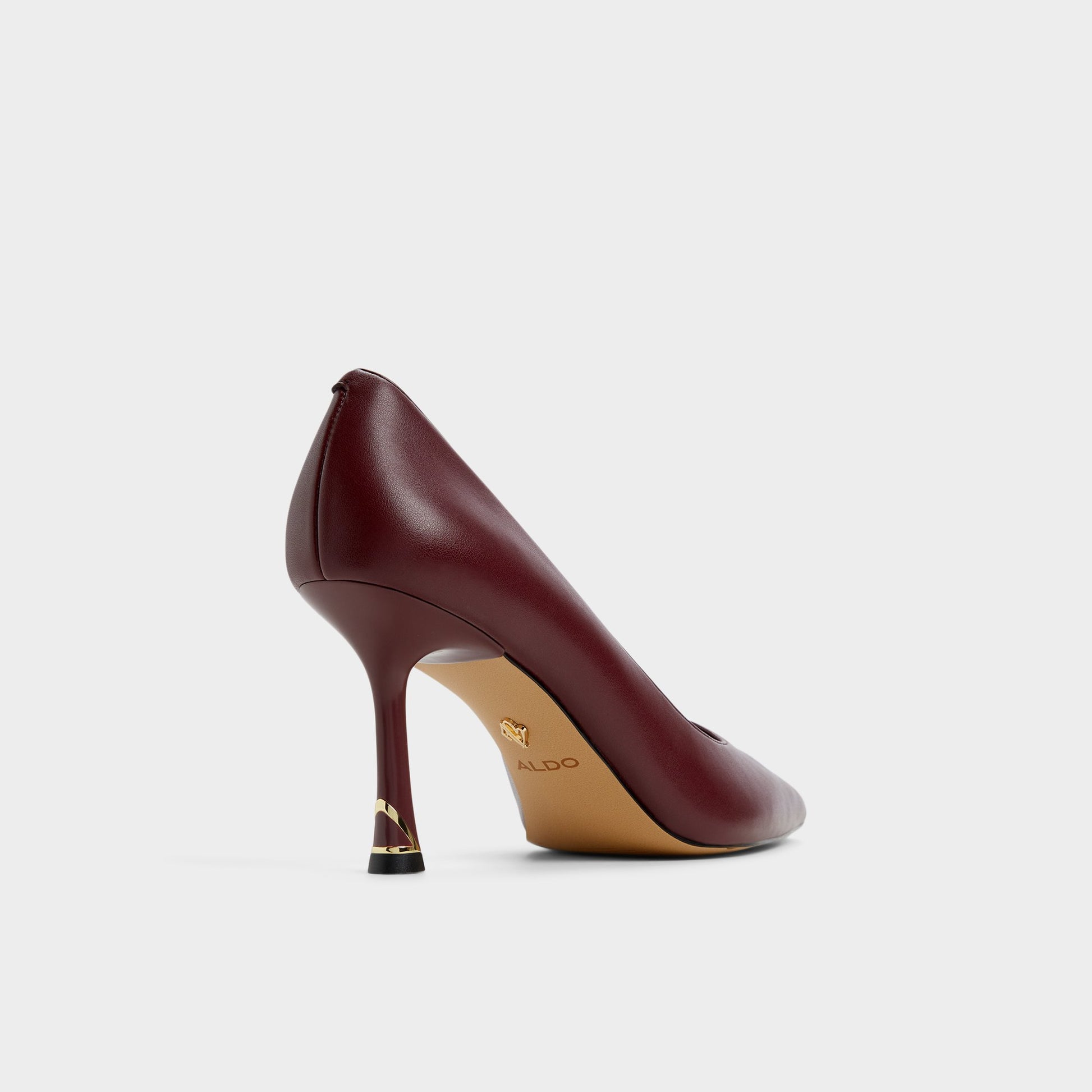 Three-quarter angle of Other Red Livianna Pump's back side