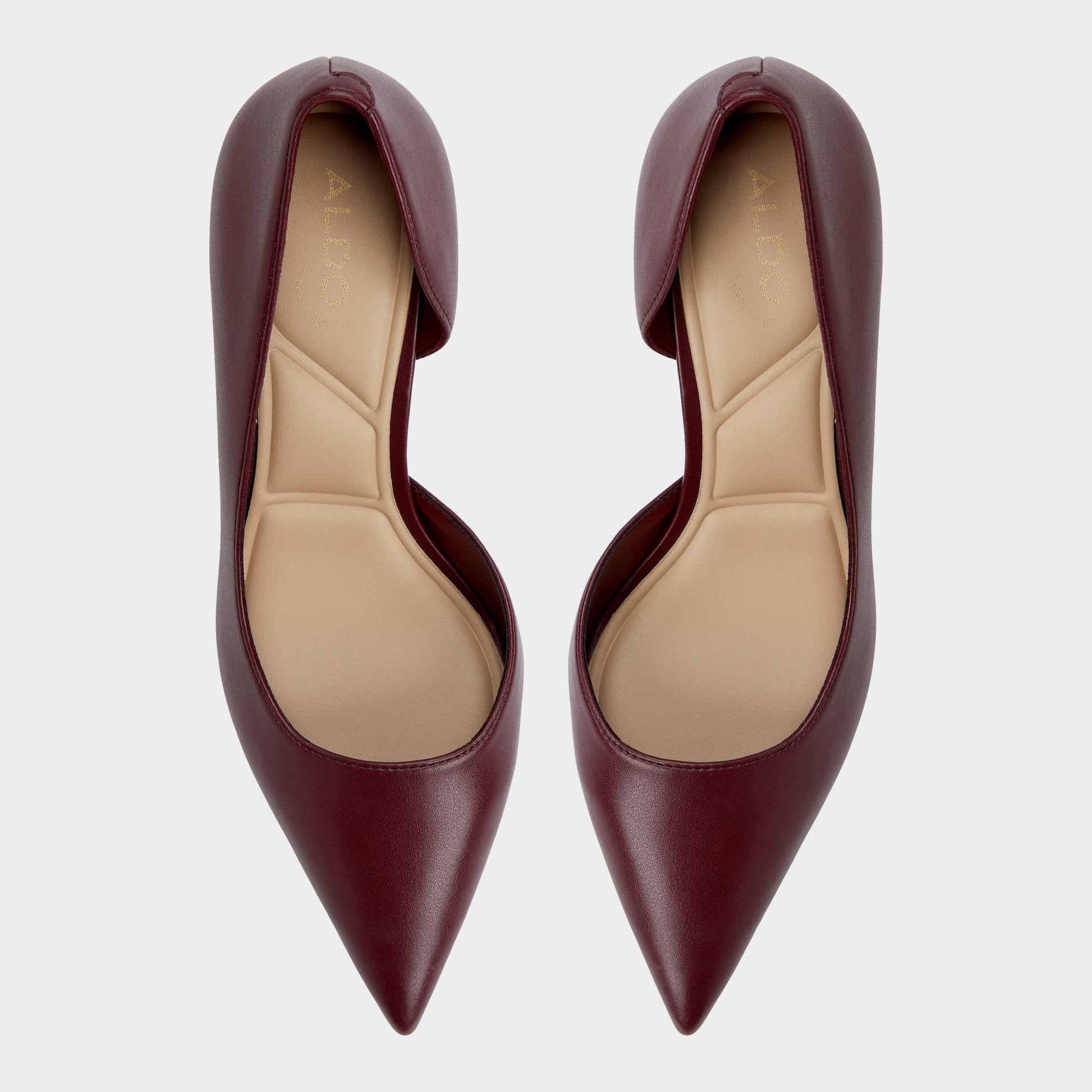 Top-down view of the Other Red Livianna Pump
