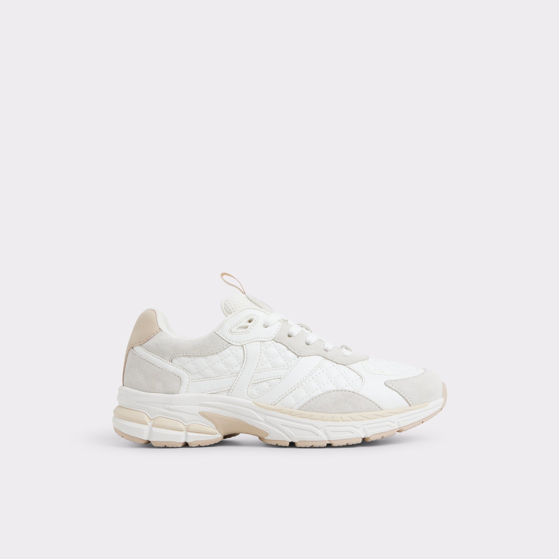 Main View of White Pillowsnkr-l Jogger sneaker for Womens