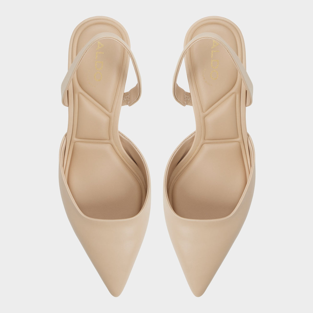 Vue de dessus de la Beige Moyen Gavedessi-xt Slingback heel
