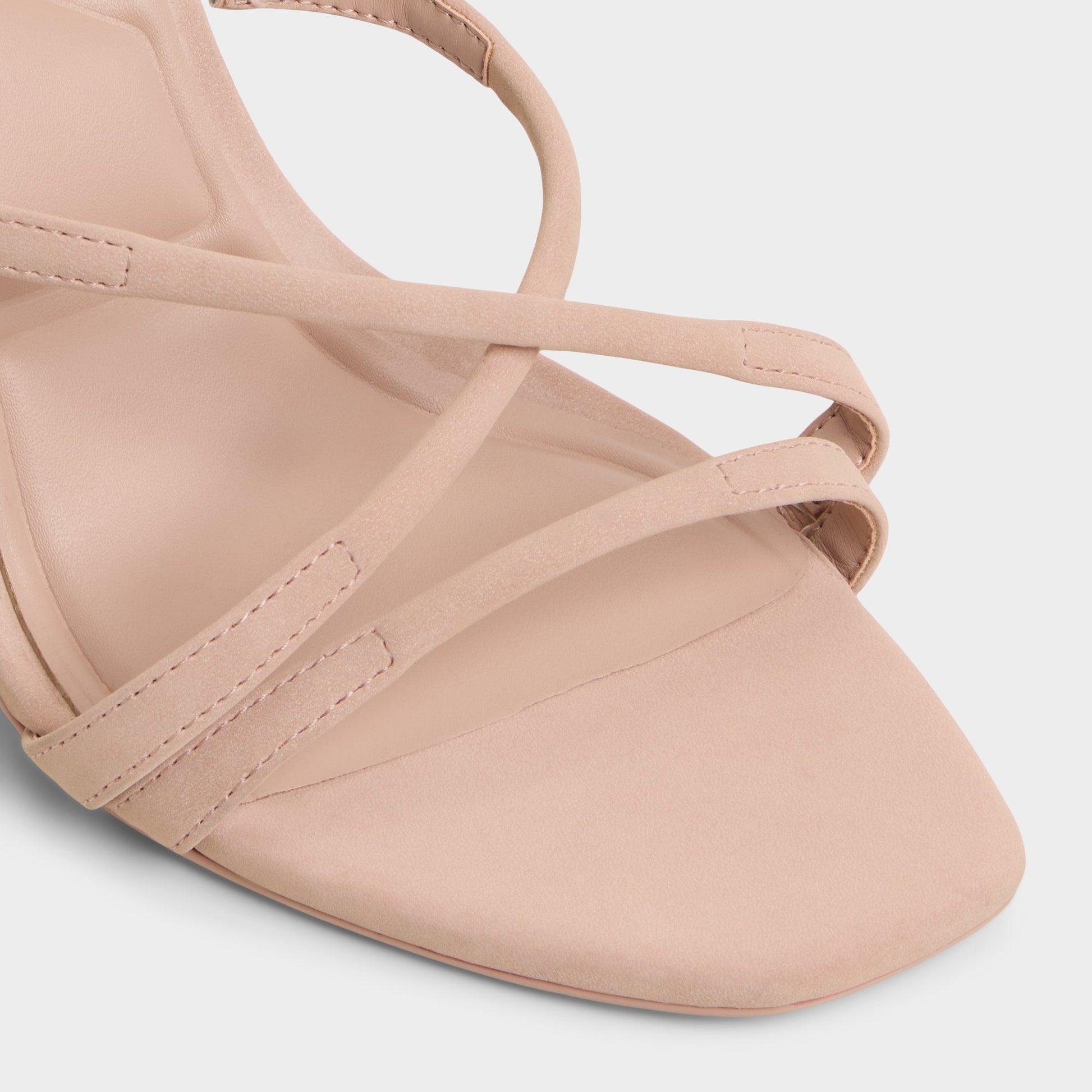 Close-up of the Other Pink Velaia Heeled mule