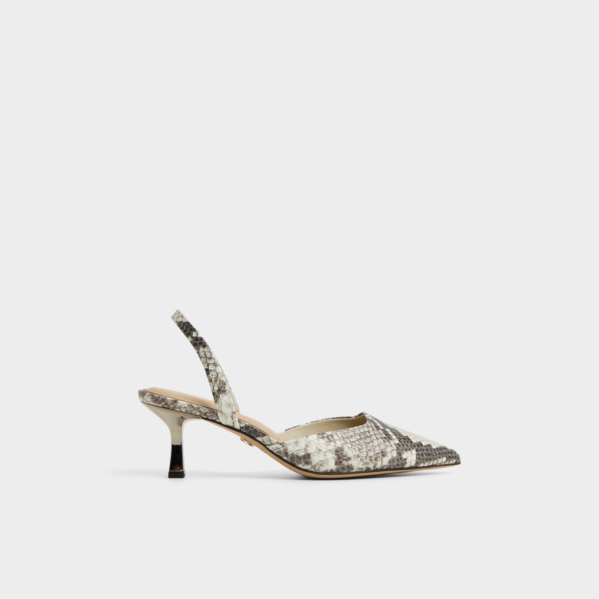 Main View of White/Black Gavedessi Slingback heel for Womens
