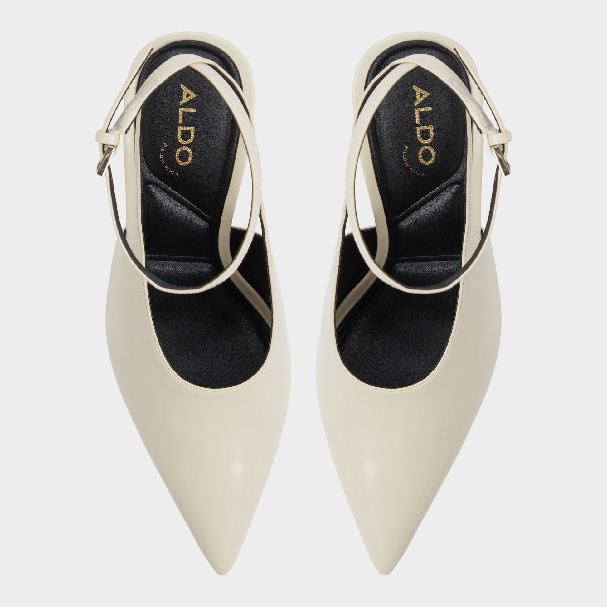 Top-down view of the Light Beige Lisandre High heel shoe