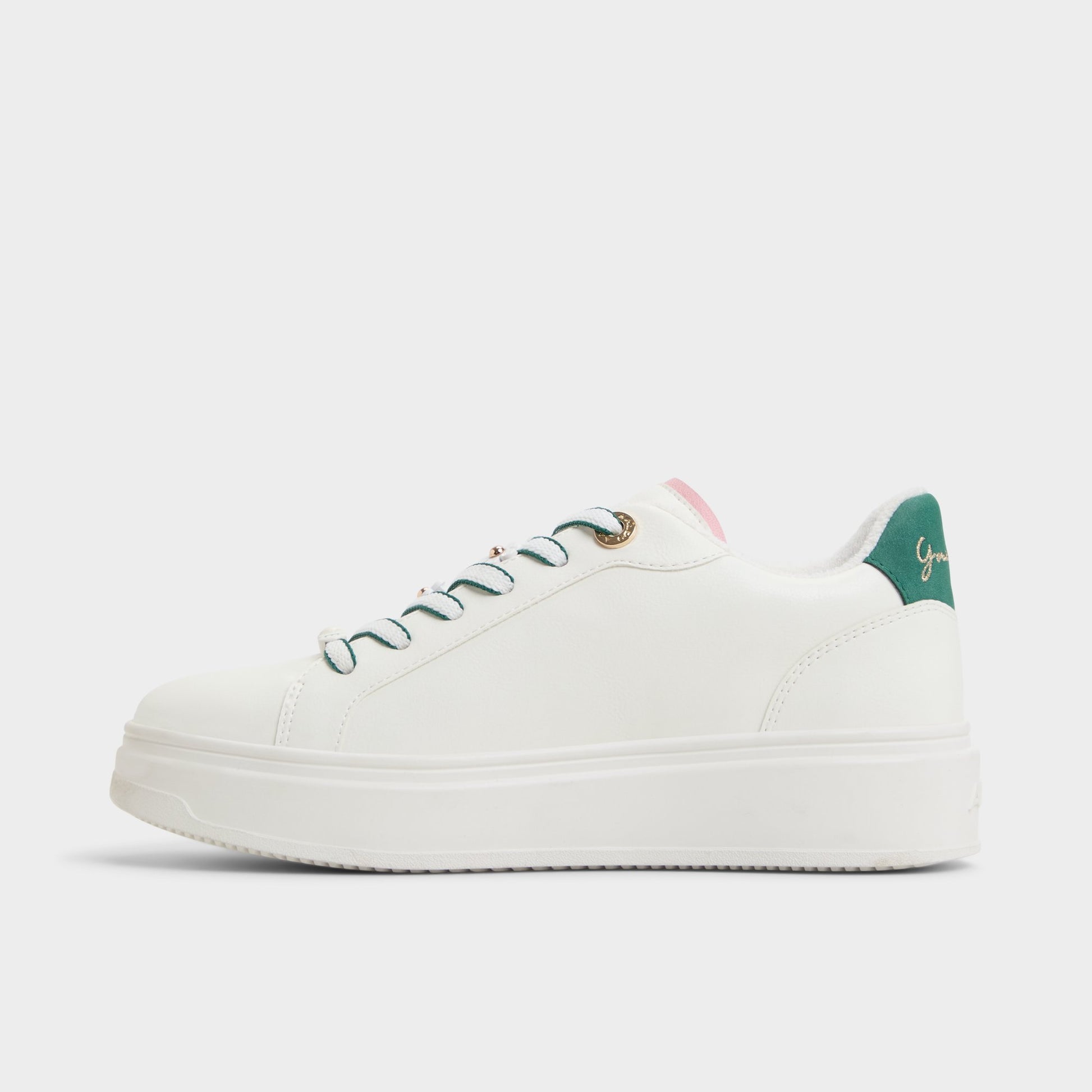 Side view of White combo Foremore Sneaker