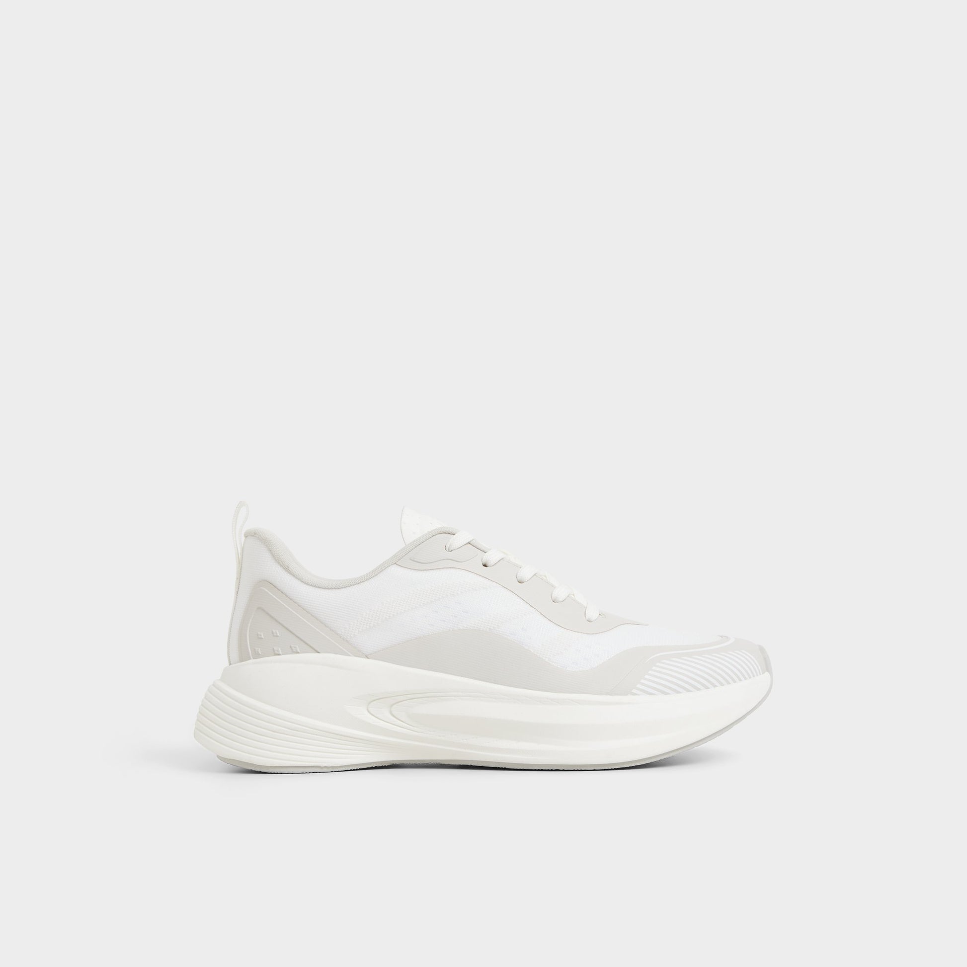 Main View of White Pillowstep Sneaker for Womens