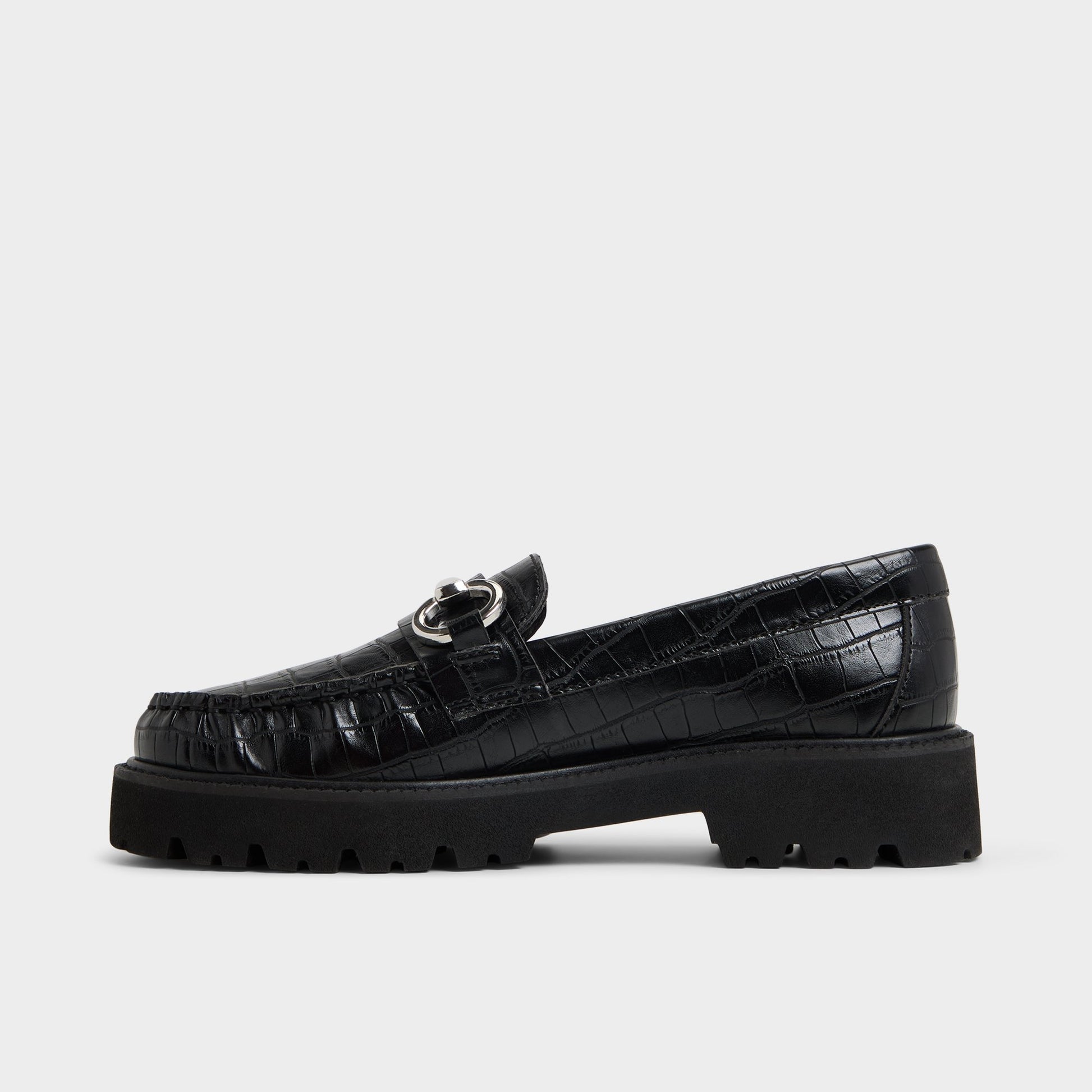 Side view of Black Danrose Loafer