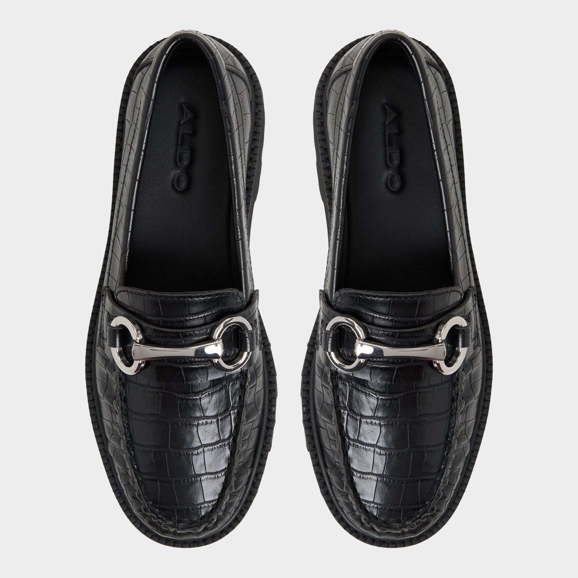 Top-down view of the Black Danrose Loafer