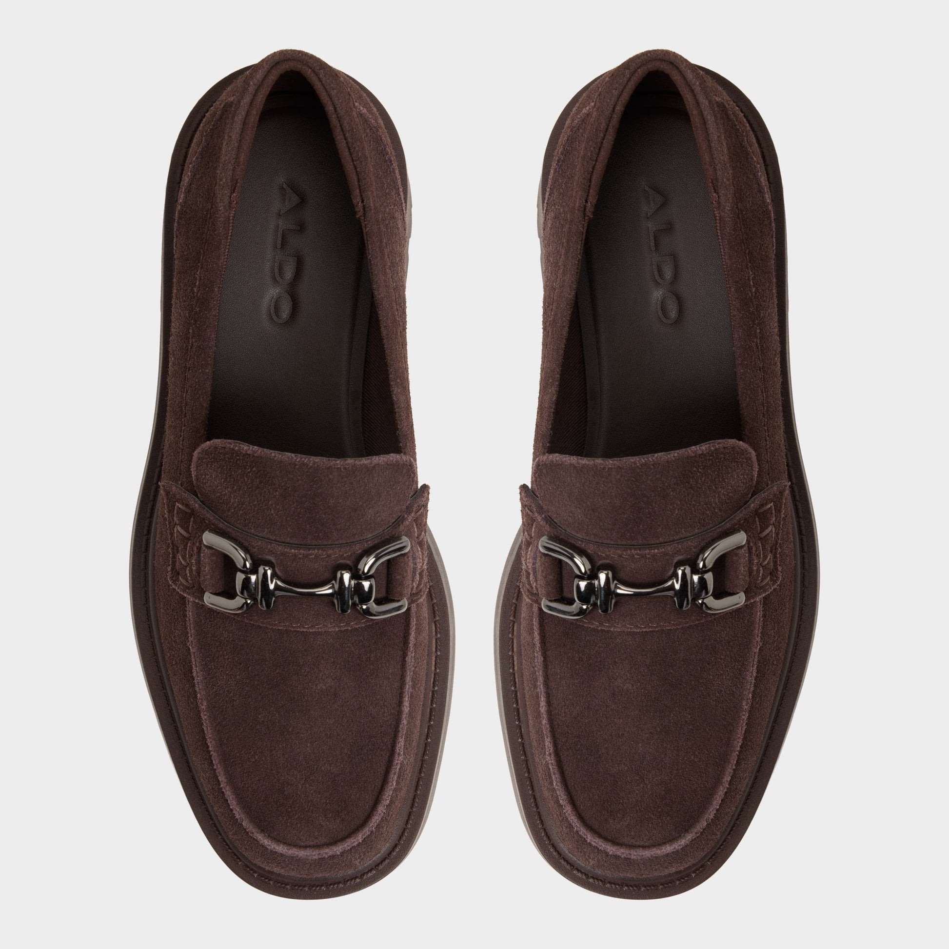 Top-down view of the Dark Brown Oneameth Loafer