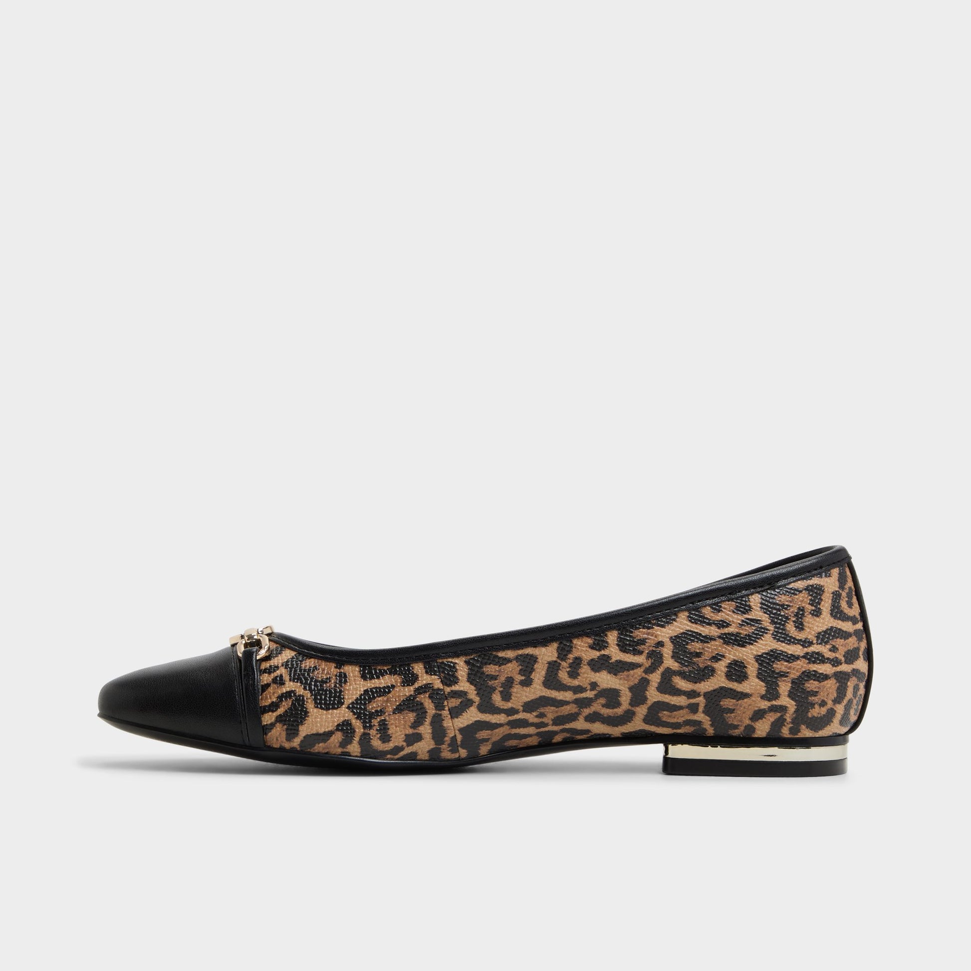 Side view of Brown Multi Krishelle Ballerina