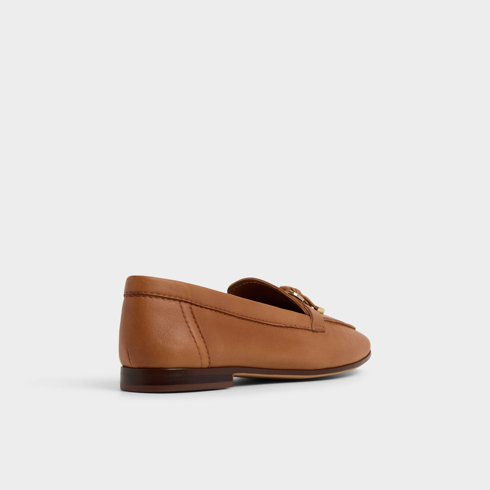 Three-quarter angle of Medium brown Ybilide Loafer's back side