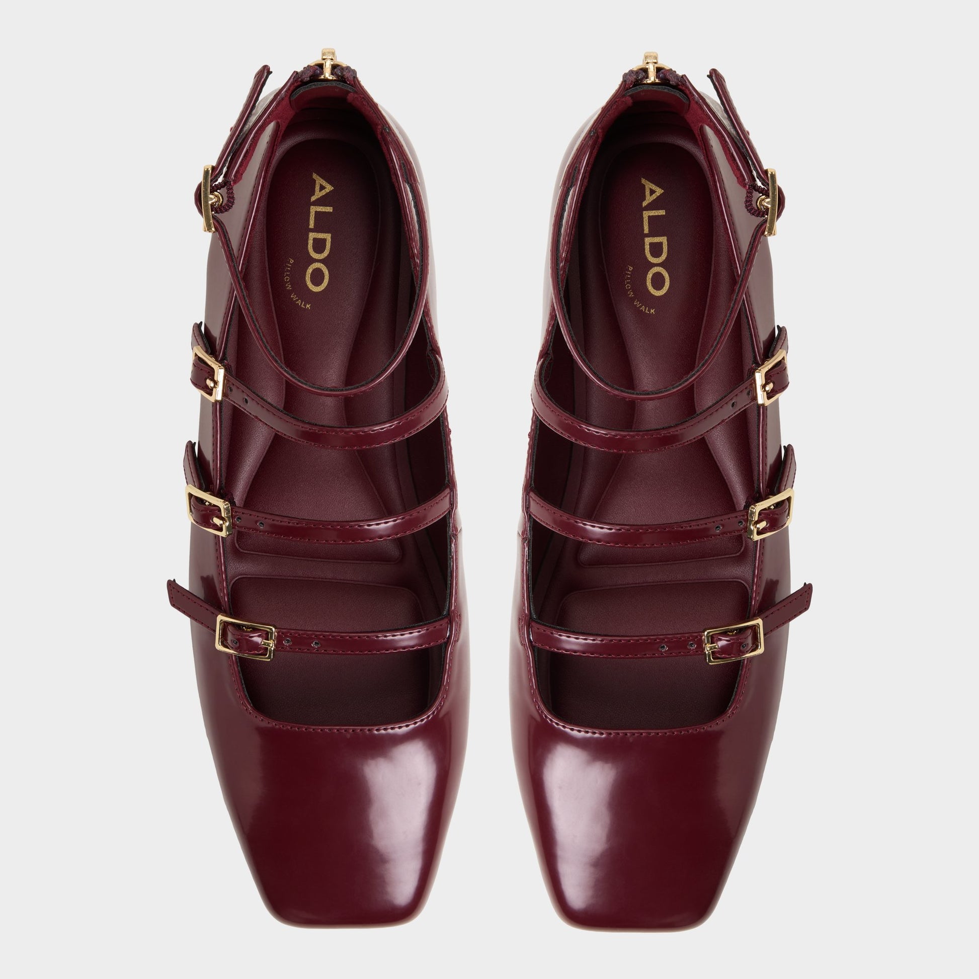 Vue de dessus de la Autre Rouge Nelta Ballerine