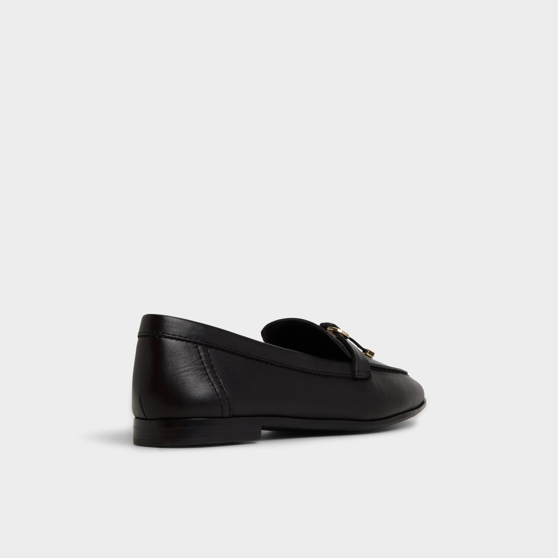 Three-quarter angle of Black Ybilide Loafer's back side