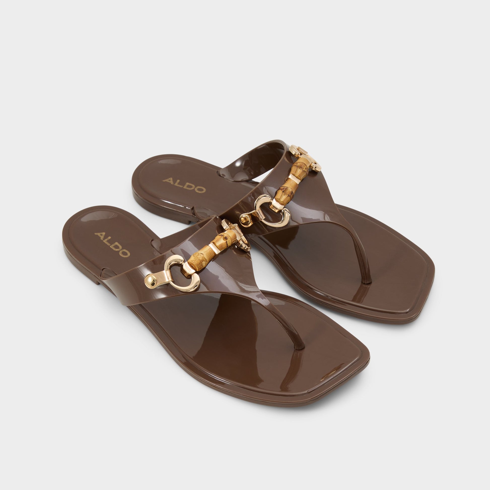 Main View of Brown Flipnflow Jelly sandal for Womens