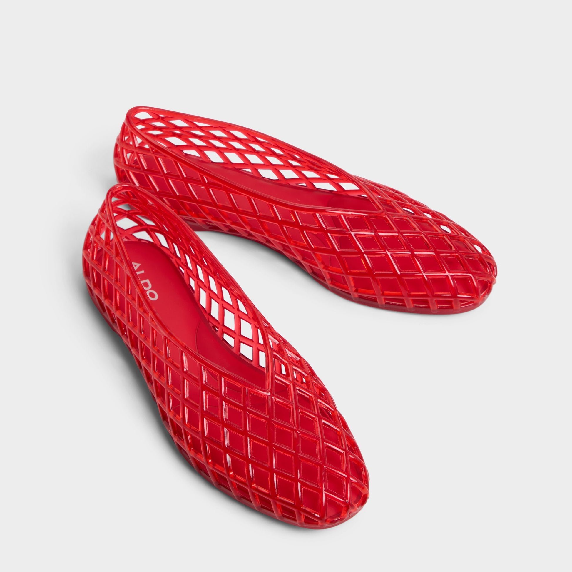 Main View of Red Treschic Jelly flats for Womens