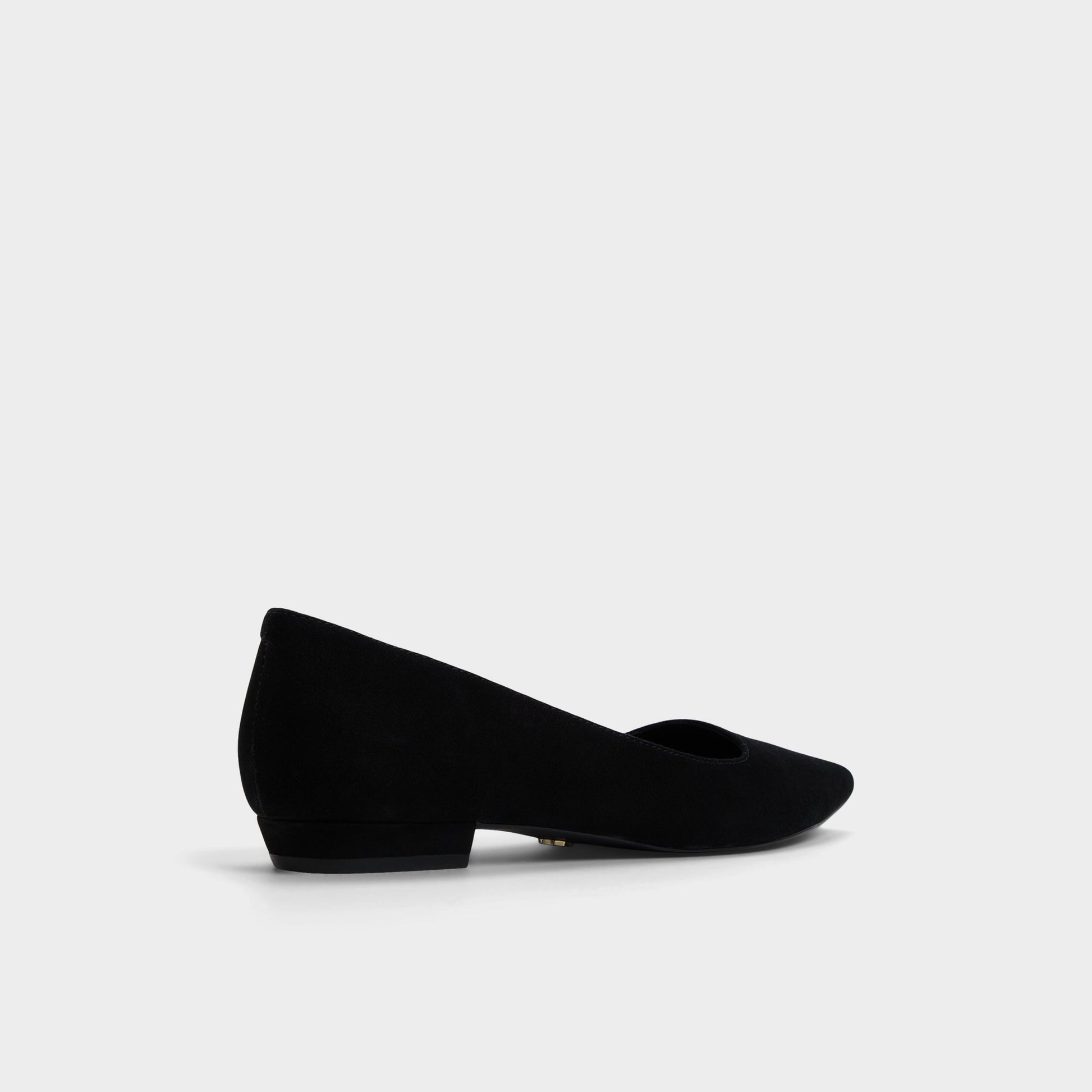 Three-quarter angle of Black Estelli Ballerina's back side