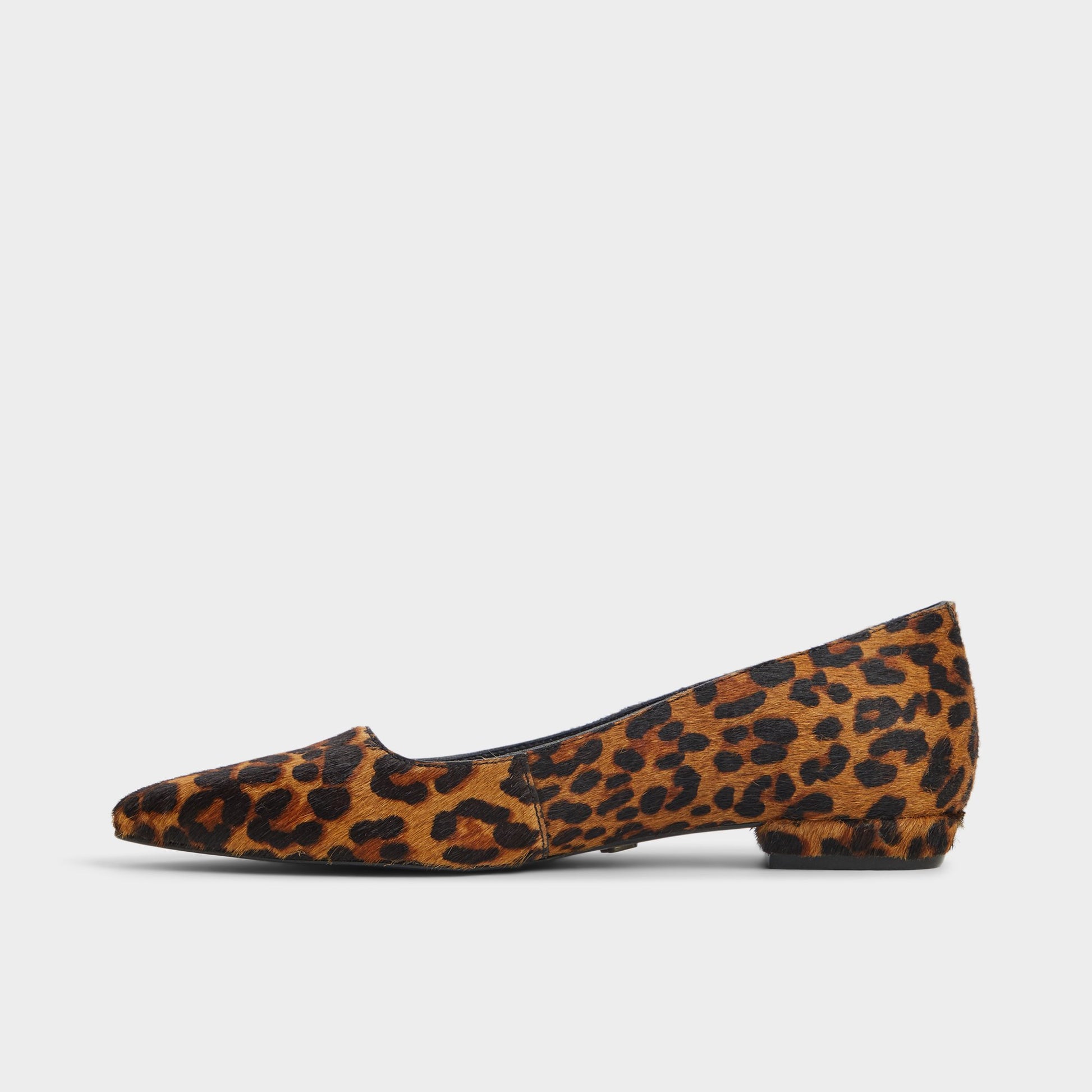 Side view of Brown Multi Estelli Ballerina