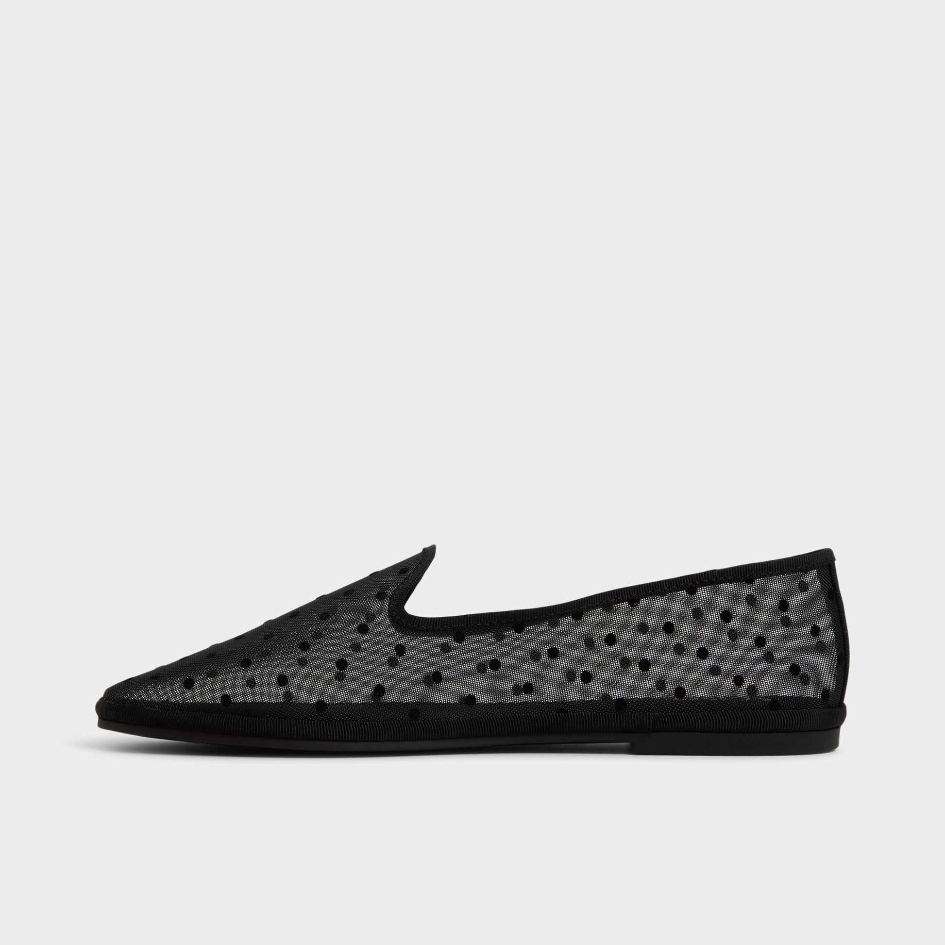 Side view of Black Aurabelle Slip-on