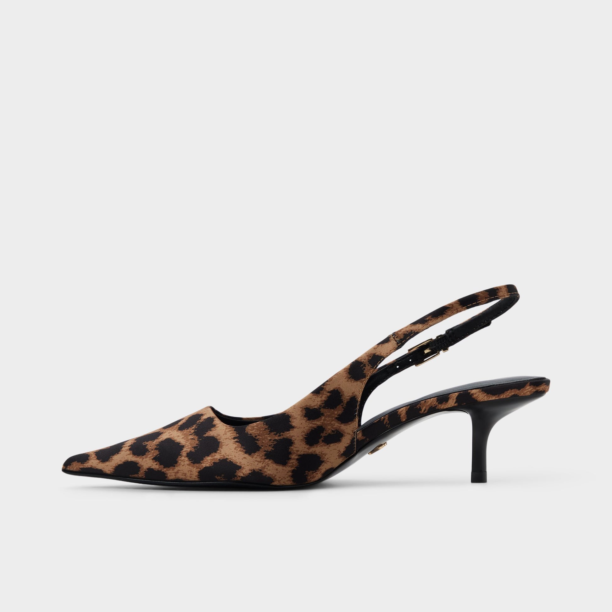 Vue latérale de Marron Multi Josita Talon haut à bride arrière